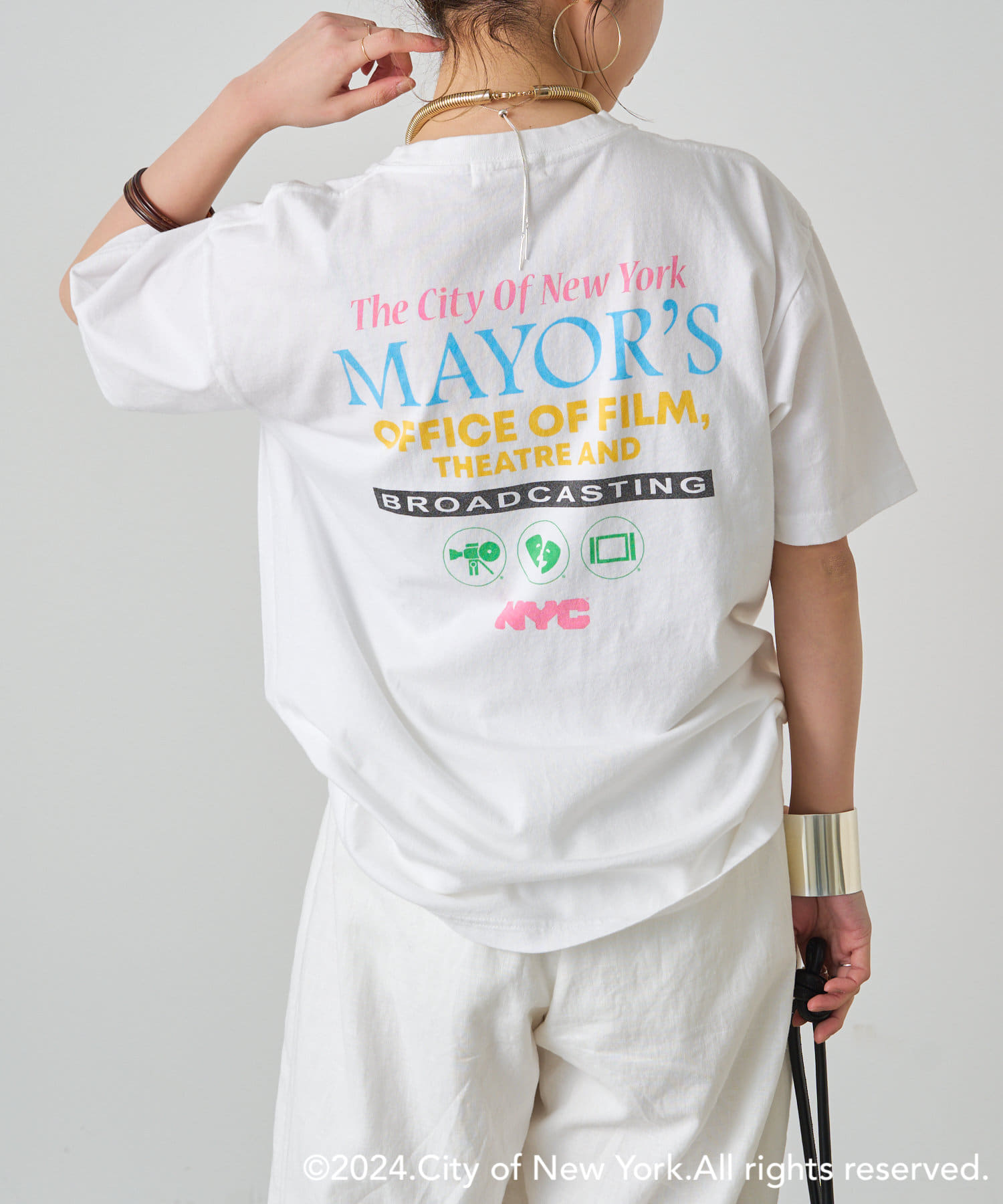 Omekashi(オメカシ) 【WEB限定】MAYOR'S プリントTシャツ