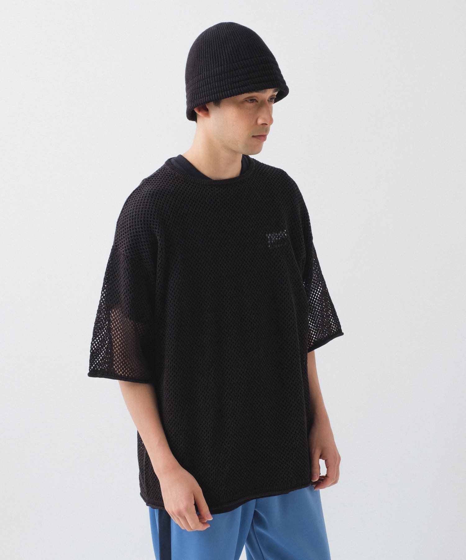 OUTLET(アウトレット) 【Kastane】【WHIMSIC】MESH KNIT T-SHIRT