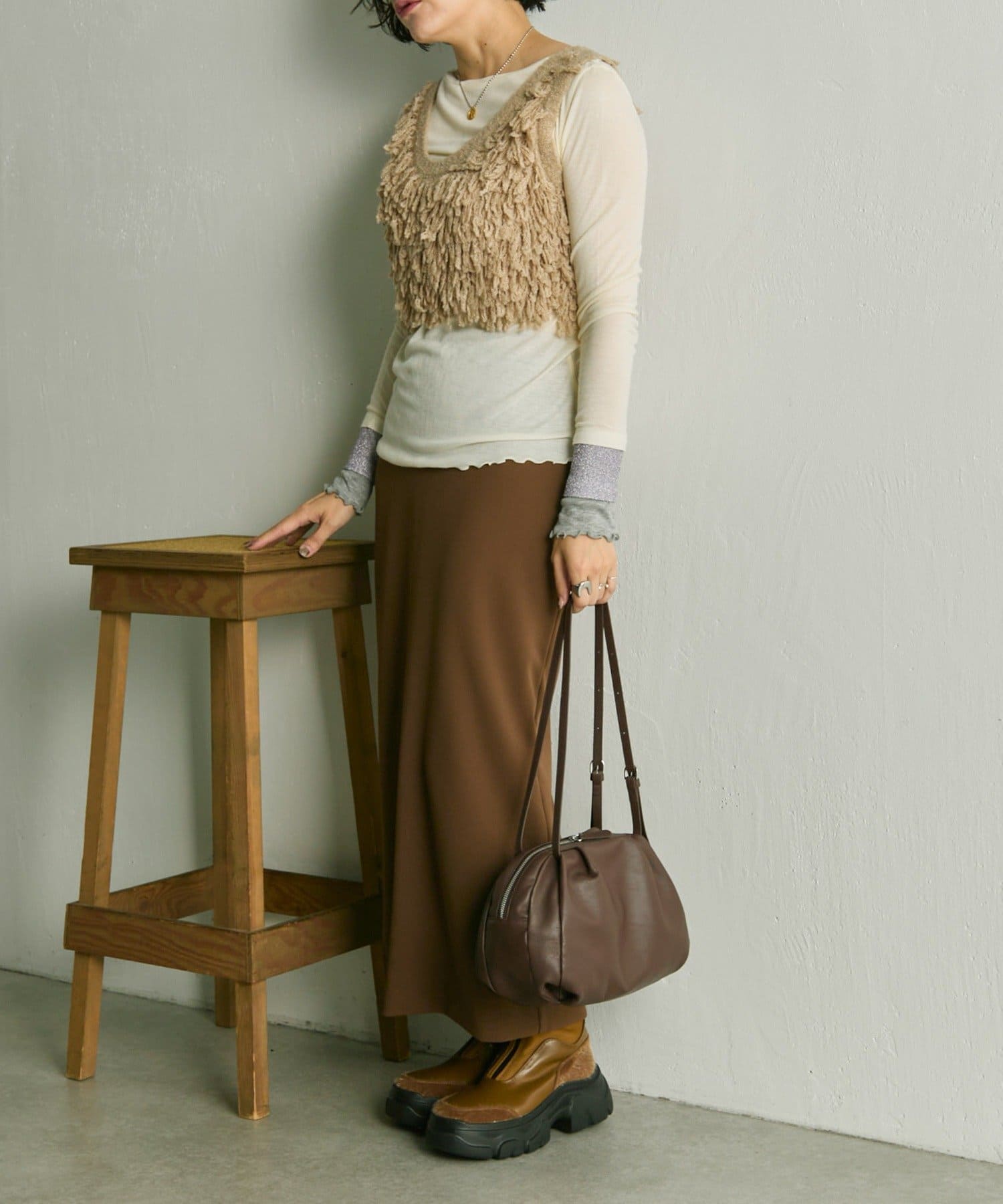 ear PAPILLONNER(イア パピヨネ) 《本革/430g》コロンボストンバッグ