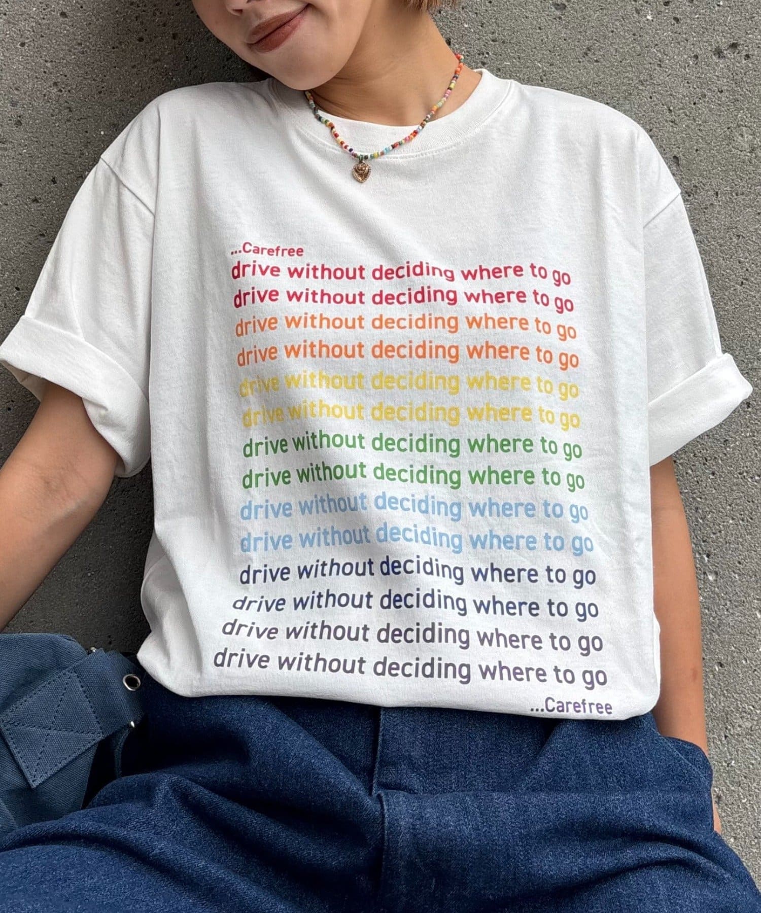 CIAOPANIC TYPY(チャオパニックティピー) 【UNISEX】【新色追加】メッセージプリント半袖Tee