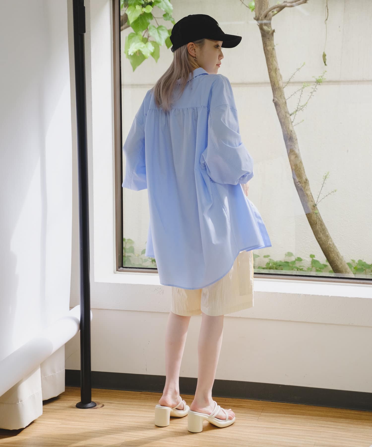 Kastane】【WHIMSIC】BACK GATHER SHIRT | OUTLET(アウトレット