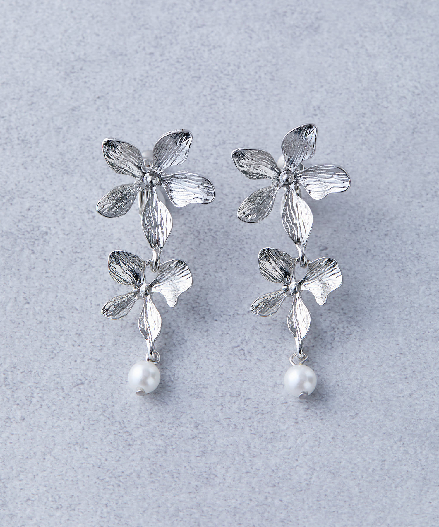 Lattice(ラティス) 【オケージョン】パールフラワーイヤリング