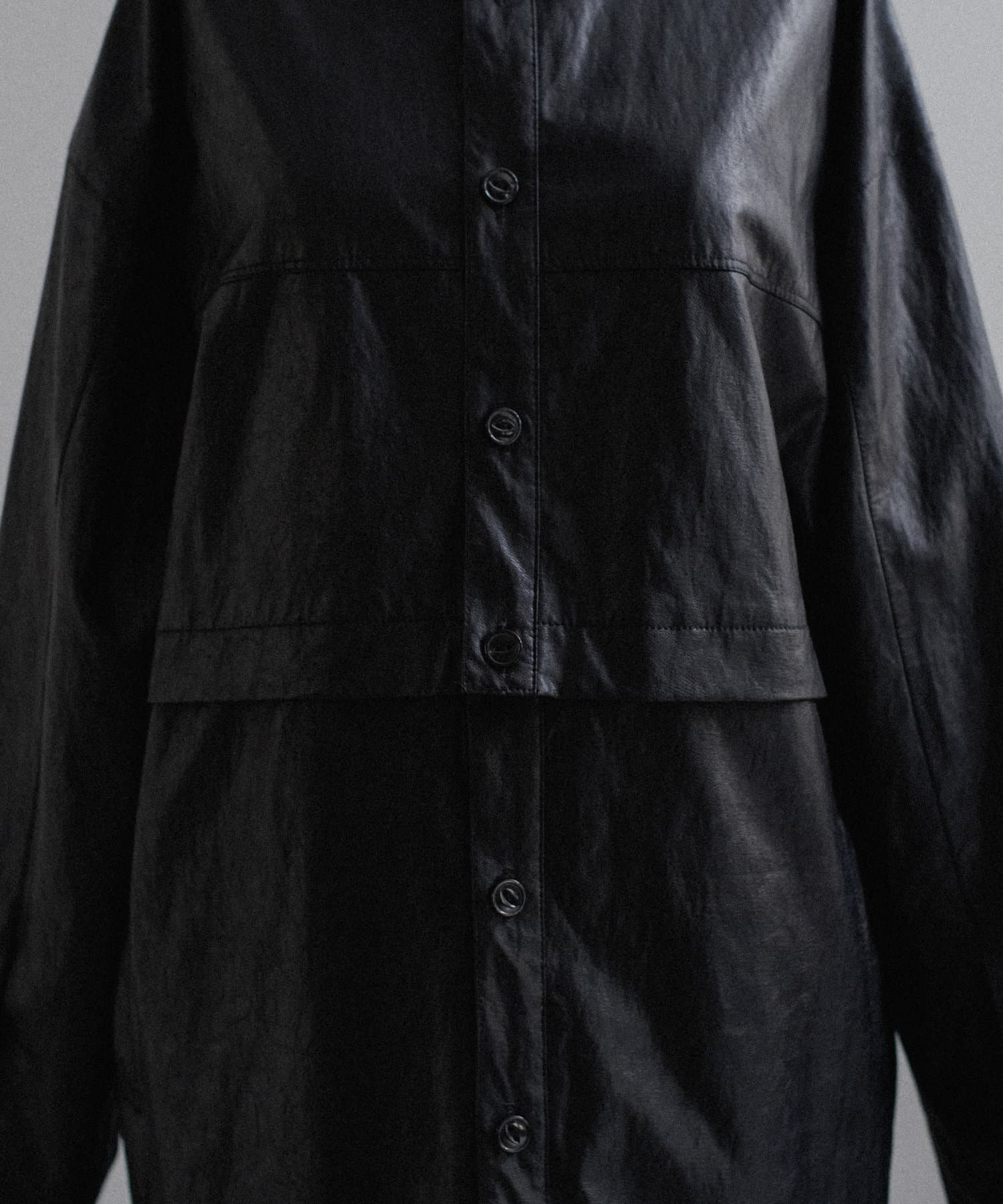Pasterip(パセリ) Detachable fake leather coat