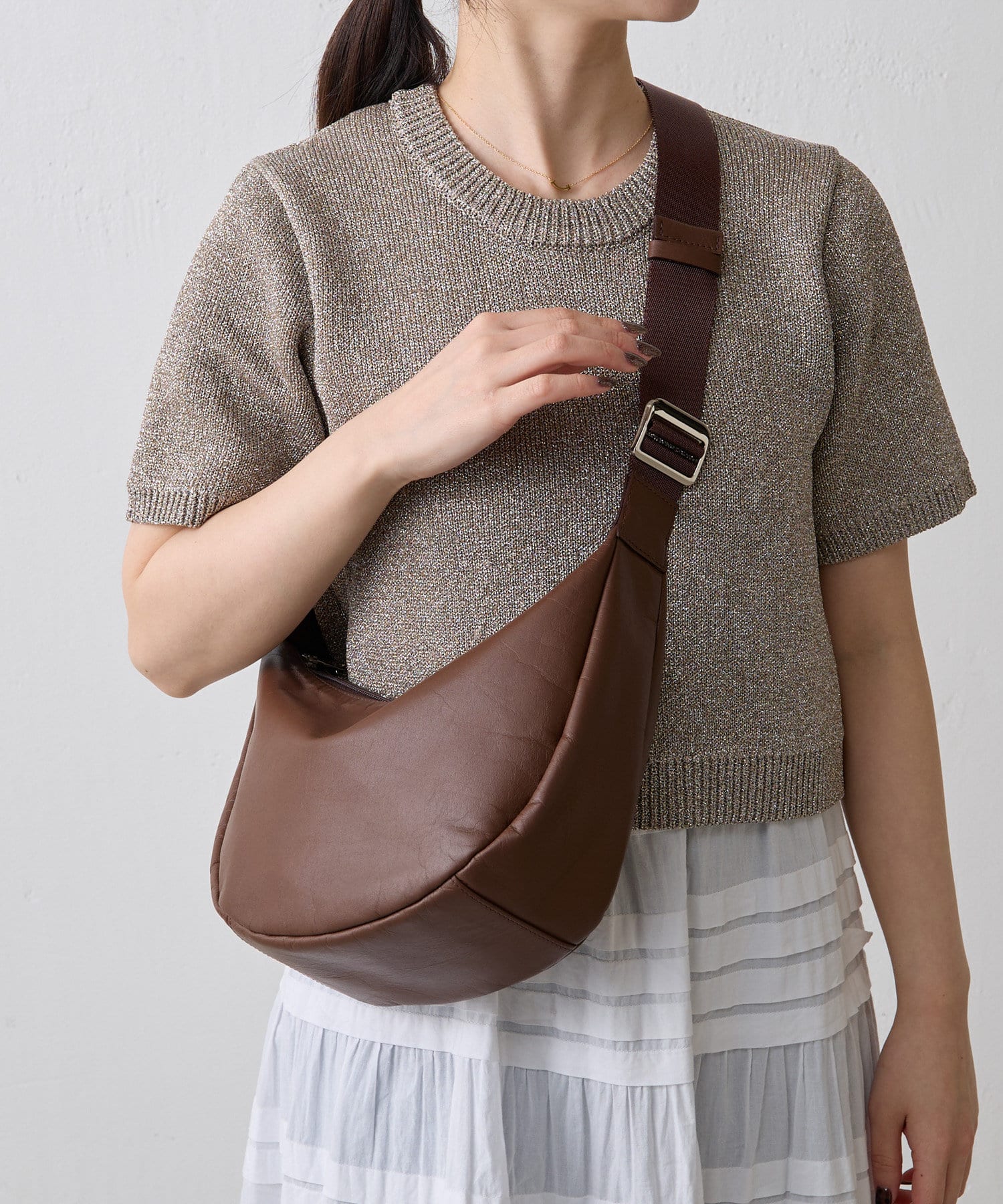 russet(ラシット) ［ショルダー人気NO.1］【名品】ソフトレザーラウンドショルダーバッグ