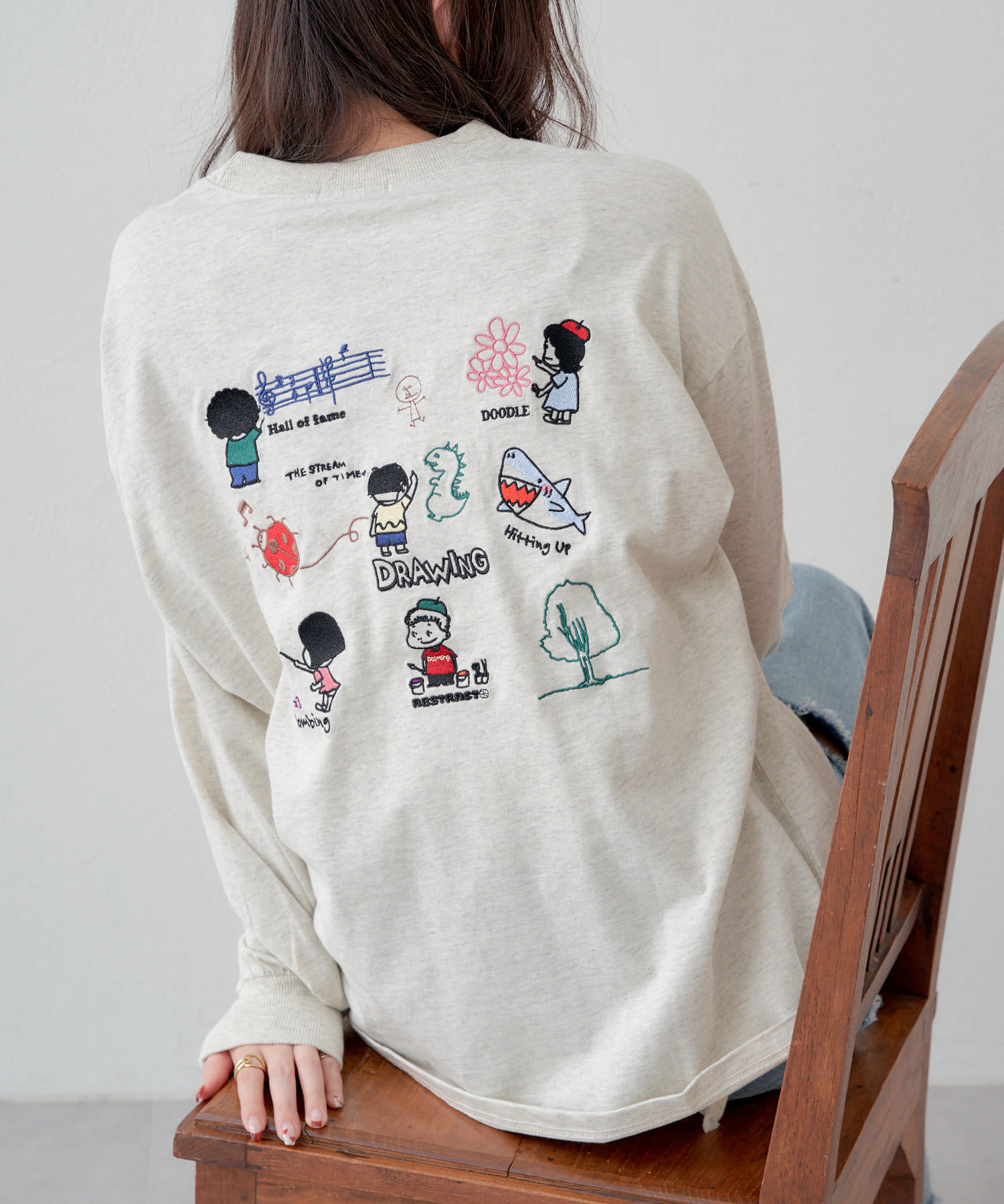 新品未使用　enfold ソフト天竺 ギャザーモチーフロンT ENFOLD(エンフォルド)｜ソフト天竺 リボンモチーフTシャツ