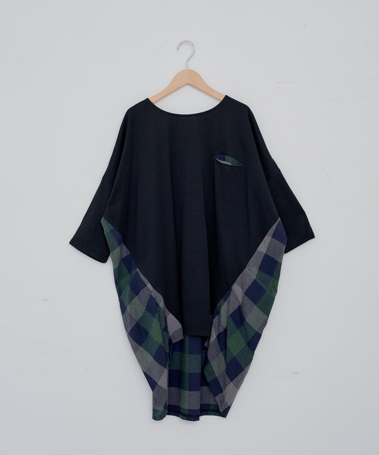 nao】後ろチェックチュニック | Remind me and forever(リマインドミー