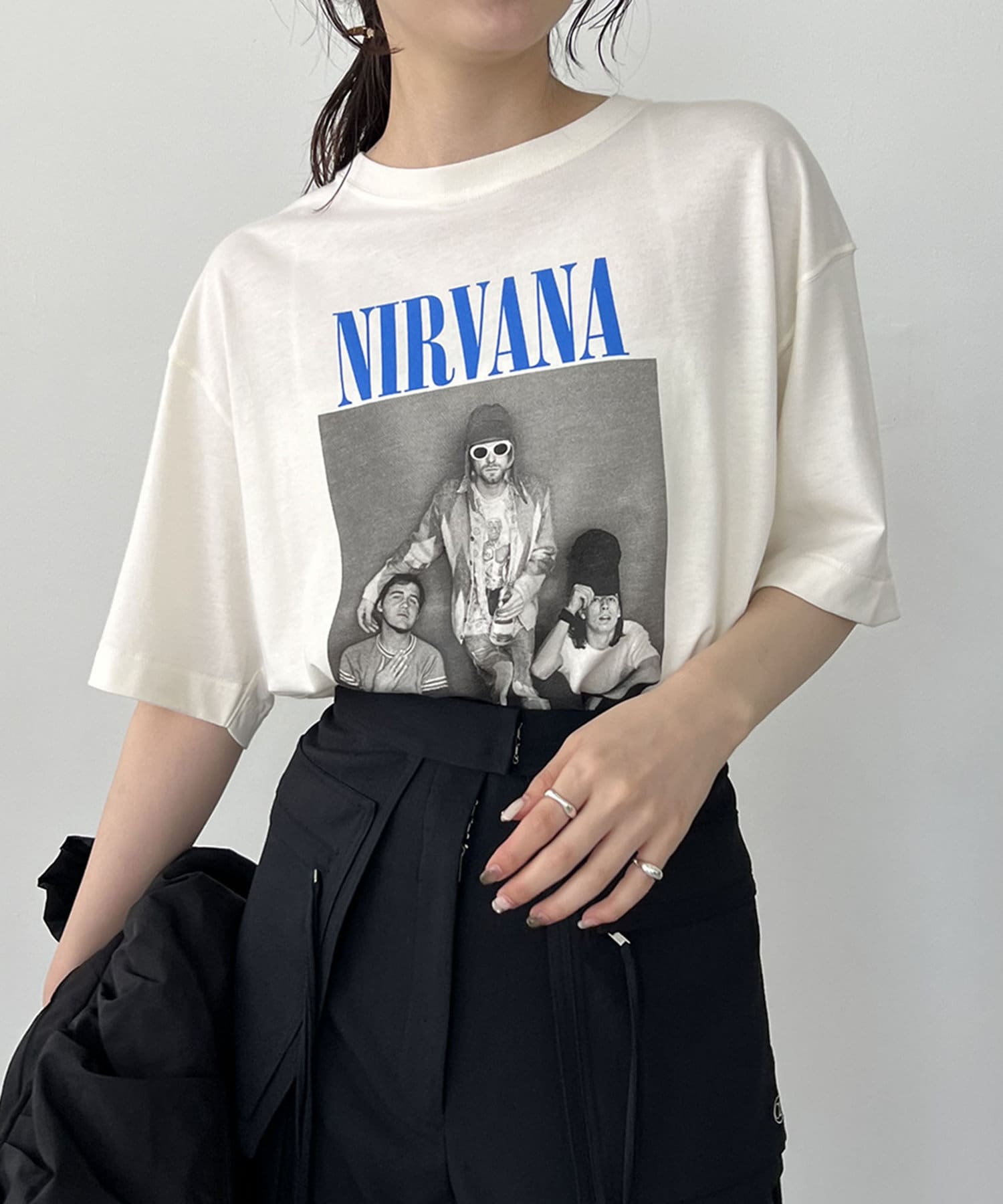 CAPRICIEUX LE'MAGE(カプリシュレマージュ) 〈GOOD ROCK SPEED〉NIRVANA BIG Tシャツ