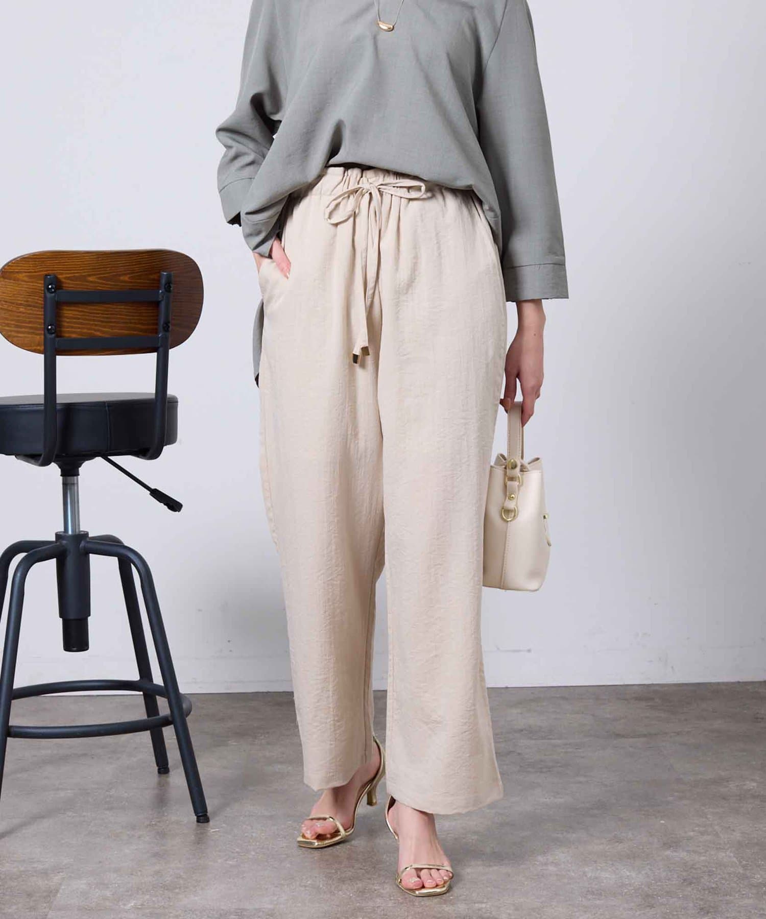 sillage  リネンパンツ Sillage シラージ 日本製 LINEN CIRCULAR PANTS リネン