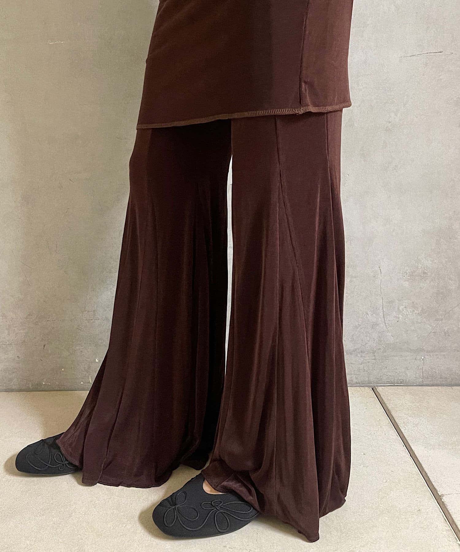 2 新品 Pasterip Sheer rib flared leggings Sheer rib flared leggings | Pasterip(パセリ)レディース | PAL