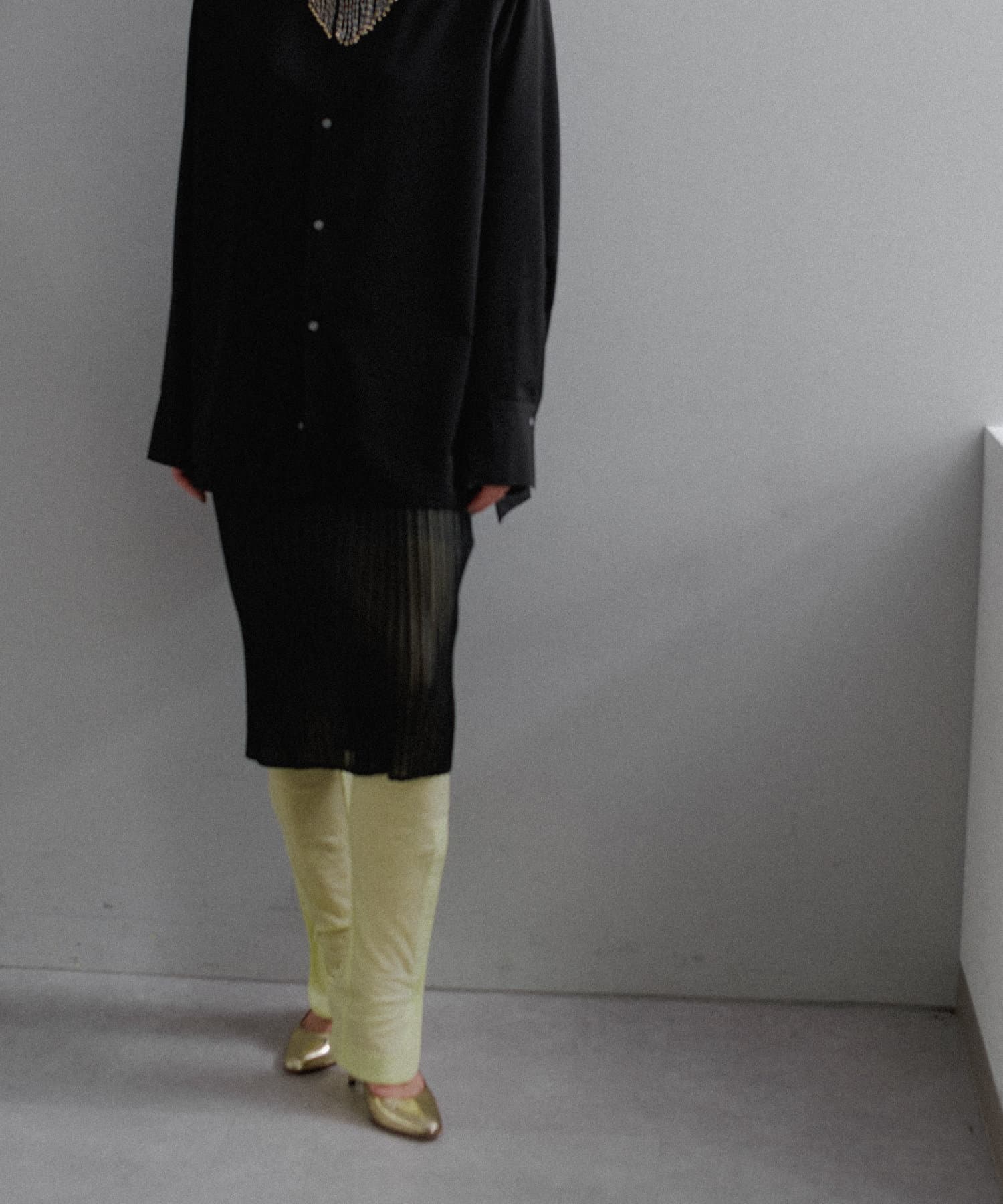 Sheer rib flared leggings | Pasterip(パセリ)レディース | PAL