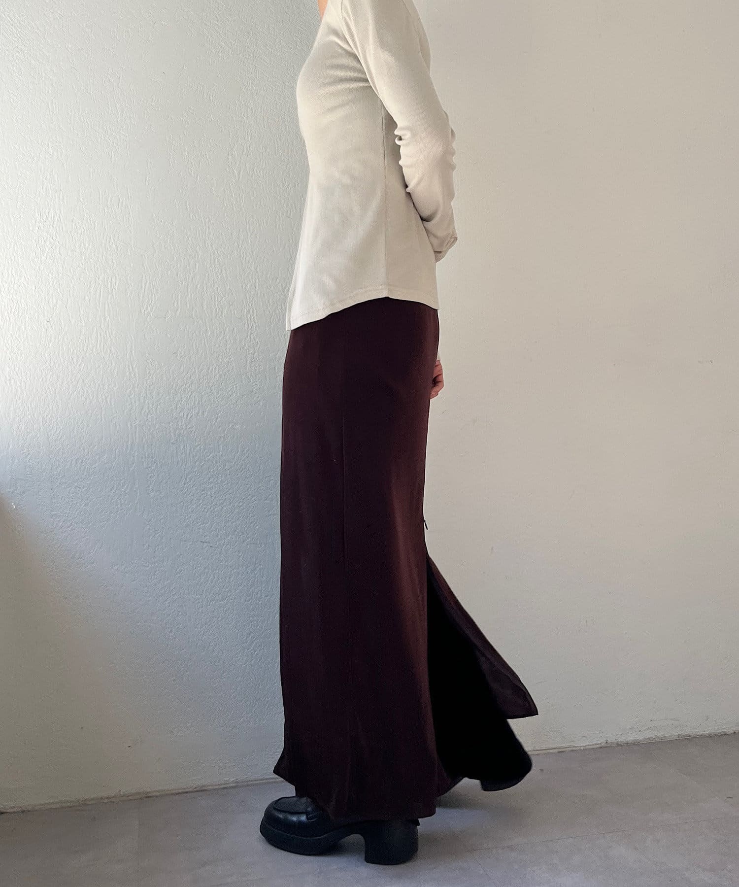 Pasterip パセリSheer rib zip skirt Sheer rib zip skirt | Pasterip(パセリ)レディース | PAL
