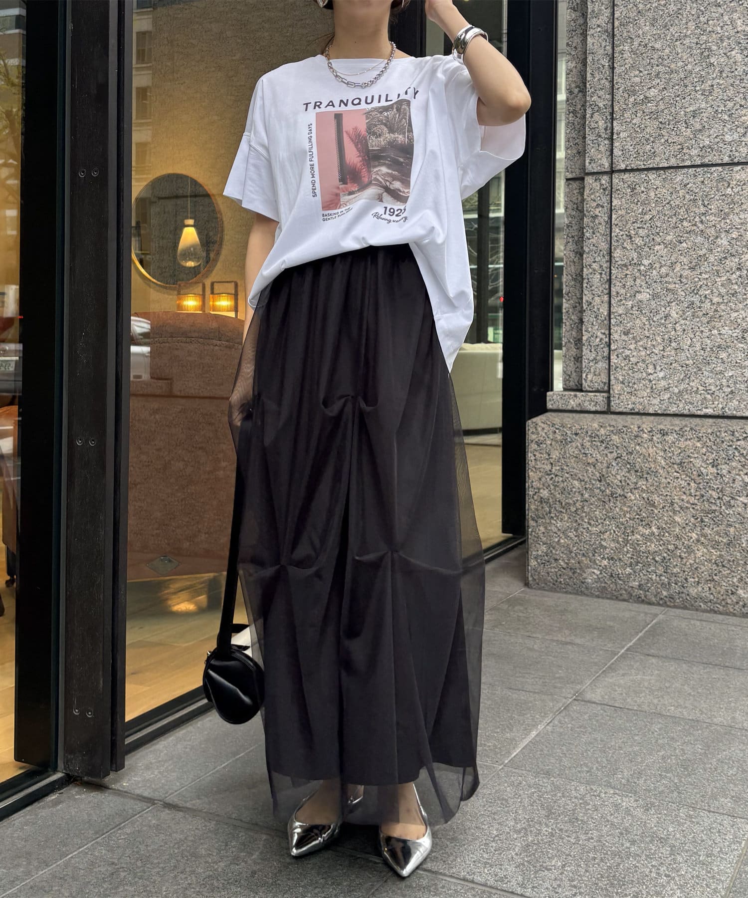 DOUDOU ワイドフォトTEE 未着用　最終お値下げ☆ ワイドフォトTEE（Tシャツ/カットソー）｜DouDou（ドゥドゥ）の