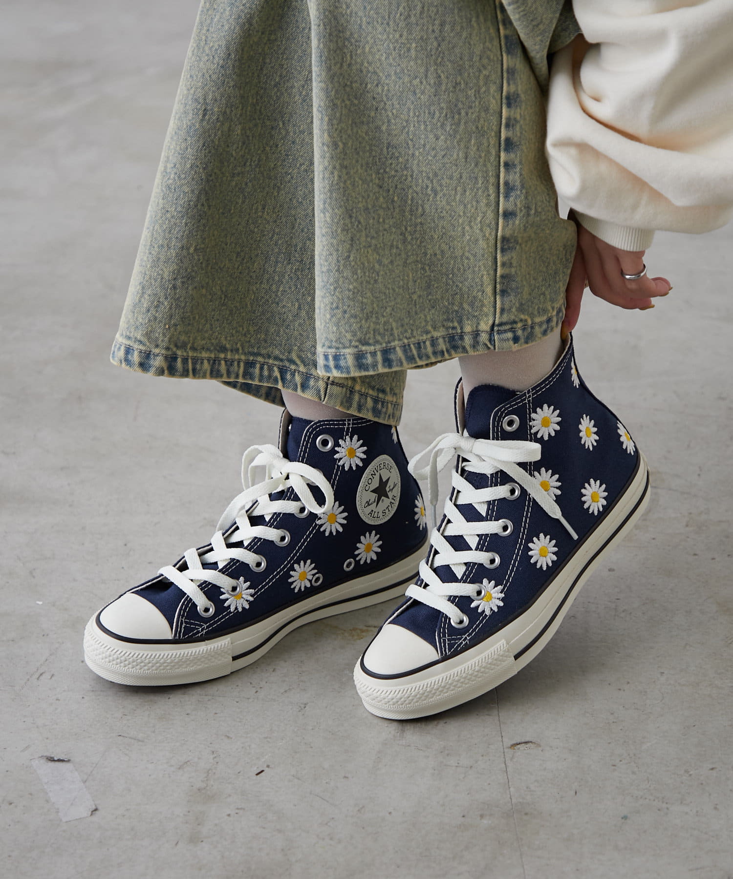 CIAOPANIC(チャオパニック) 【CONVERSE/コンバース】ALL STAR R DAISYFLOWER HI/オールスター R デイジーフラワー ＨＩ