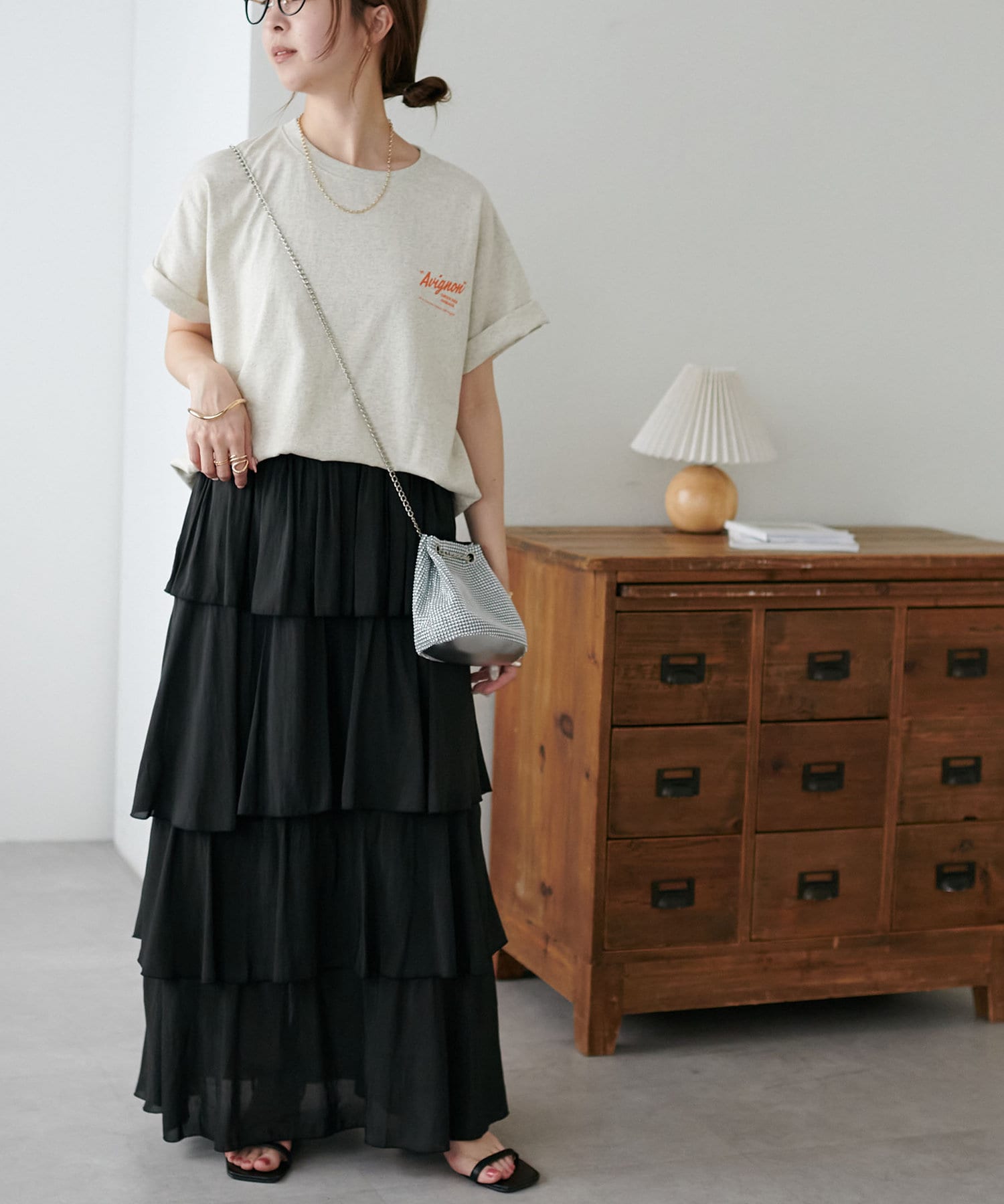 DISCOAT(ディスコート) 【主役Tシャツ】サガラバック刺繍半袖Tシャツ≪WEB限定≫