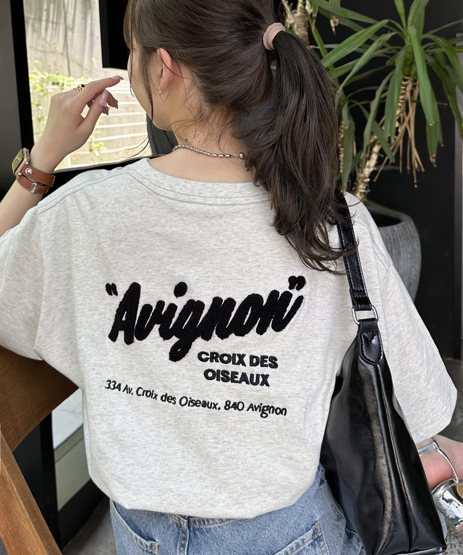 DISCOAT(ディスコート) レディース 《新色追加》【主役Tシャツ】サガラバック刺繍半袖Tシャツ≪WEB限定カラーあり≫ ベージュ