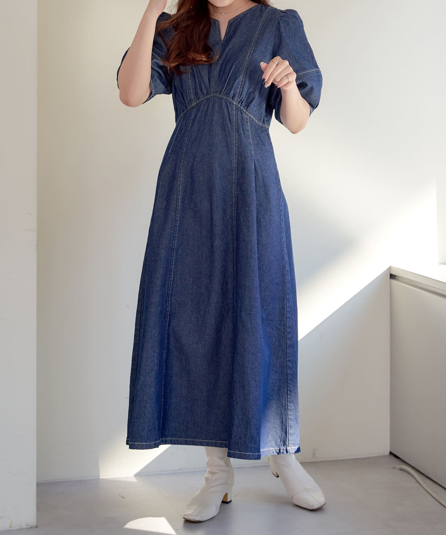 袖ボリュームワンピース | Remind me and forever(リマインド