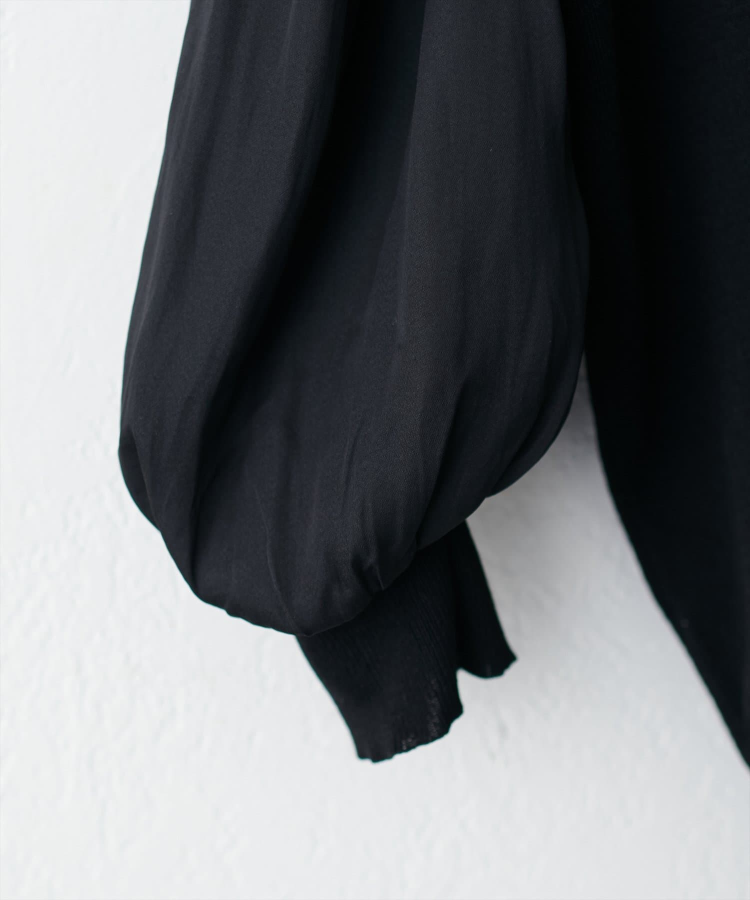 natural couture(ナチュラルクチュール) 異素材ボリューム袖2WAYニット