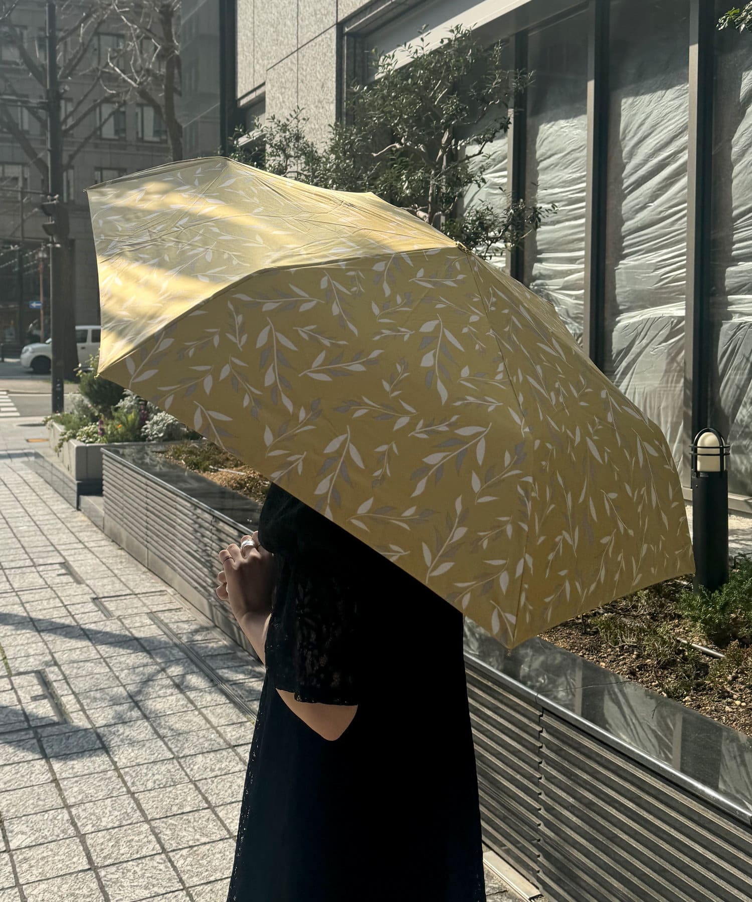Lattice(ラティス) 【晴雨兼用】折り畳み傘(リーフ)