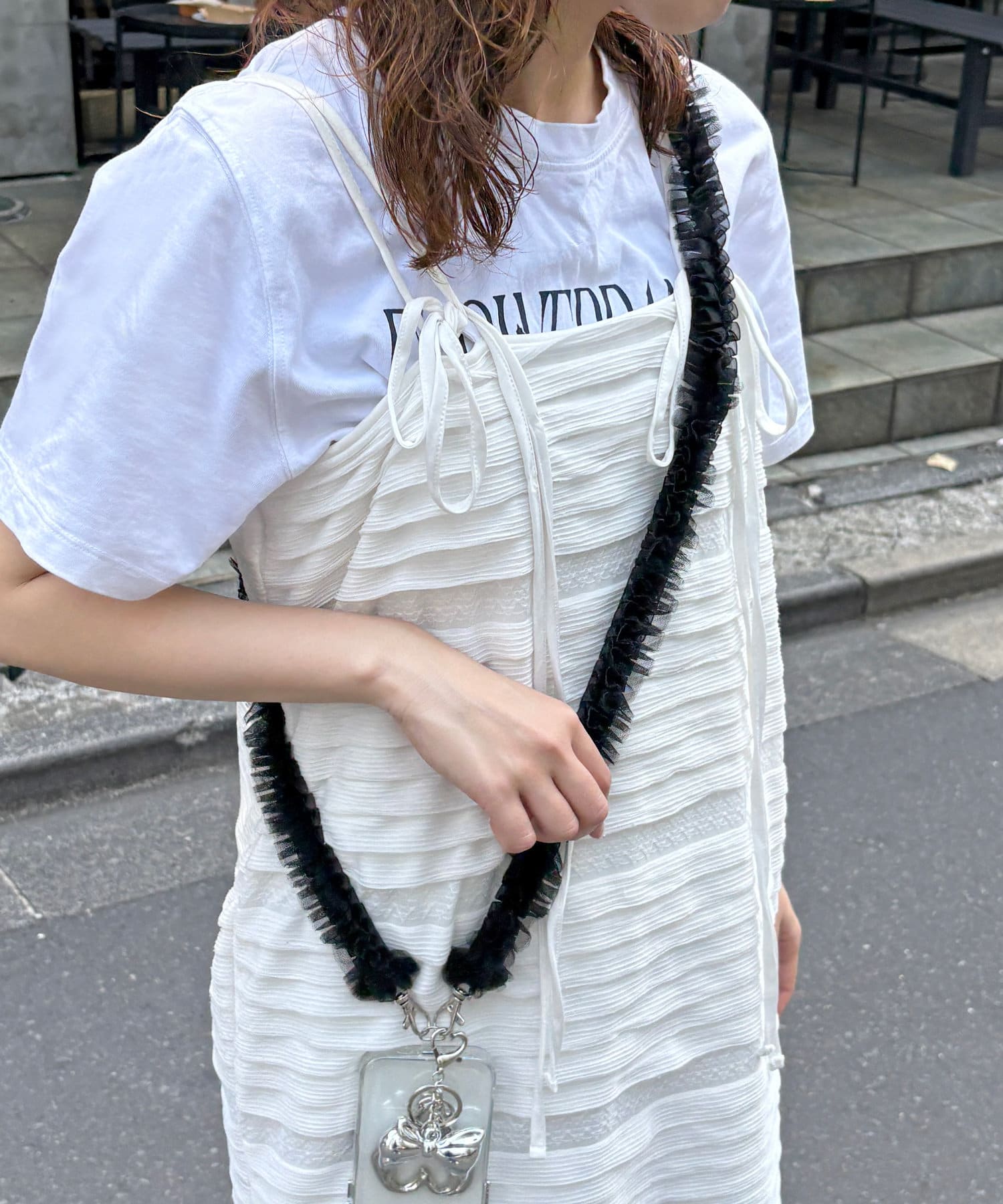 Lattice(ラティス) レディース 【人気の為再入荷】チュールマルチショルダー ブラック系その他
