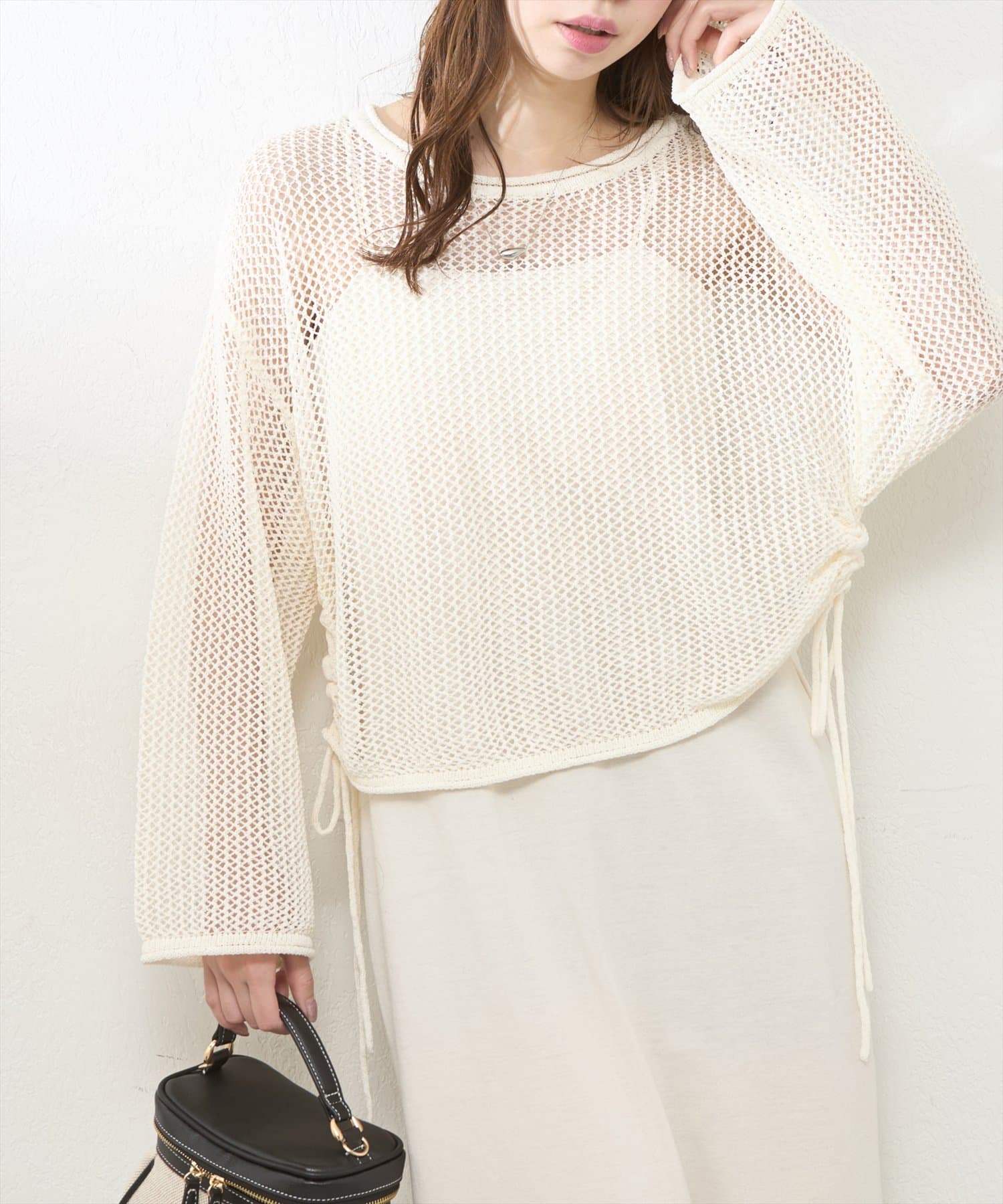 メッシュサイドドロストプルオーバー | natural couture