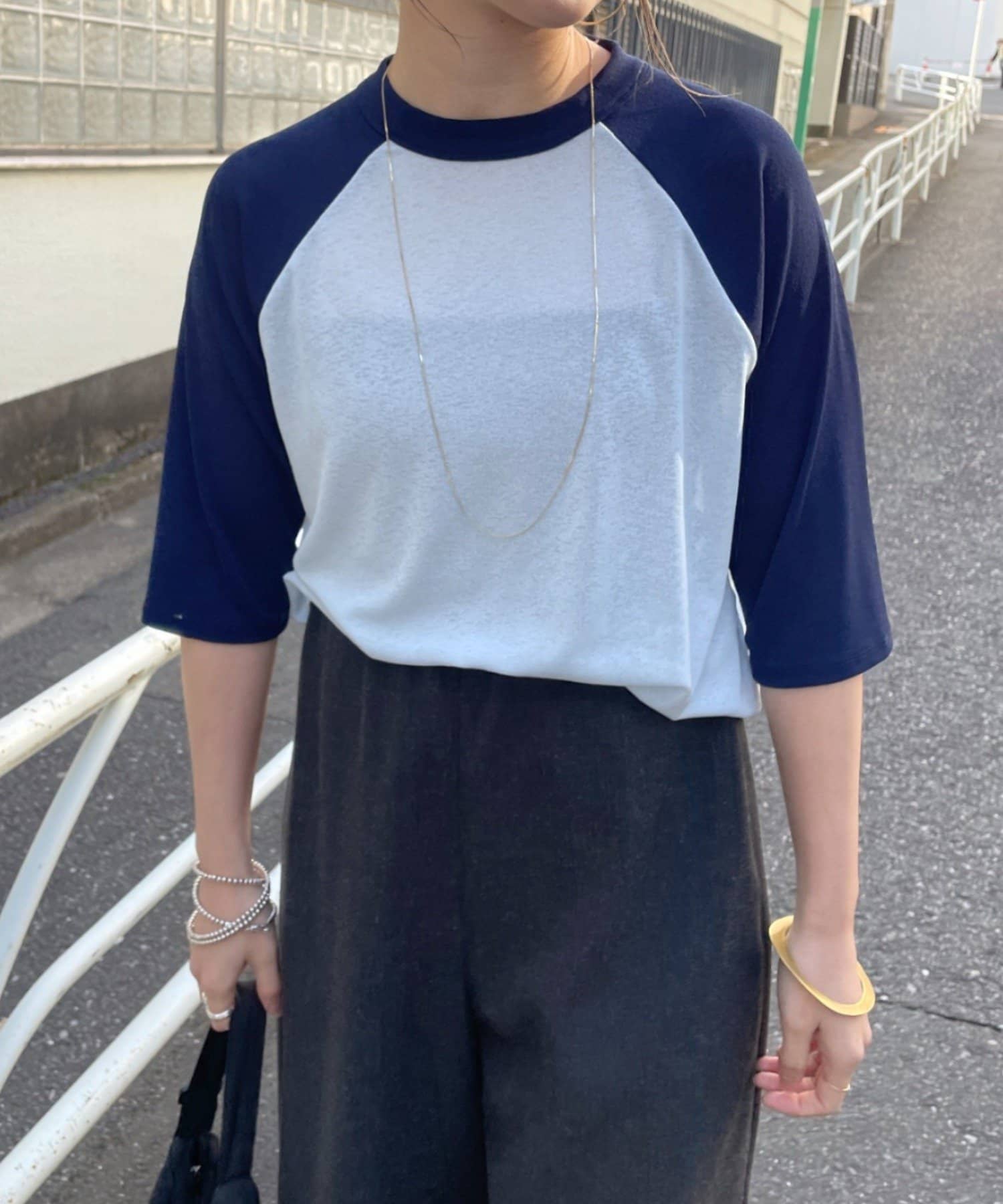 Omekashi(オメカシ) シアーラグランTシャツ