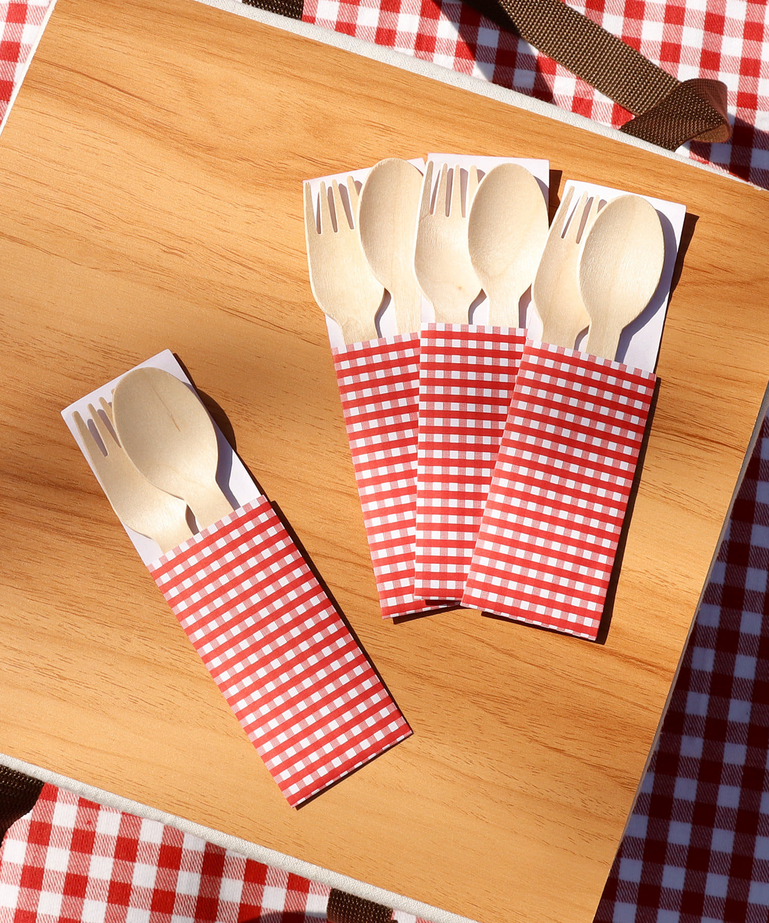 木製カトラリーセット/American Picnic | 3COINS(スリー 木製カトラリーセット/American Picnic | 3COINS(スリー