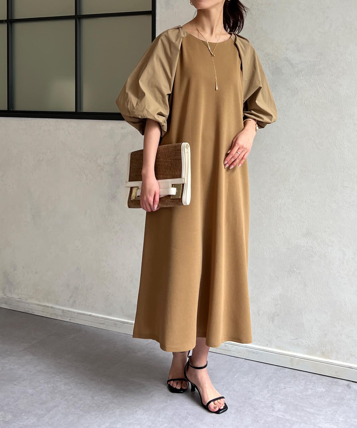 袖バルーンカットワンピース | Chez toi(シェトワ)レディース