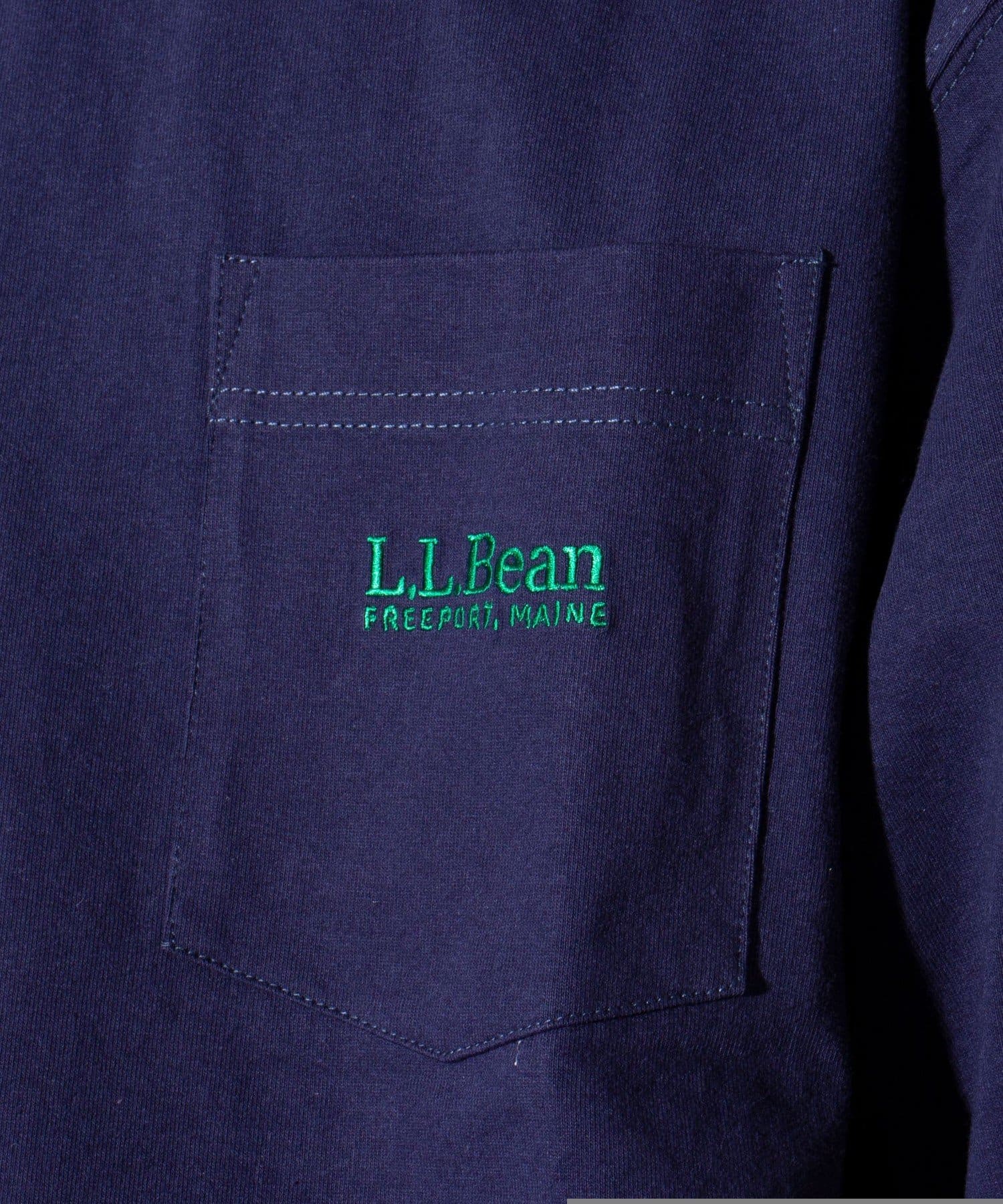 FREDY & GLOSTER(フレディ アンド グロスター) 【L.L.Bean】リンガー クルーネックTシャツ ワンポイント