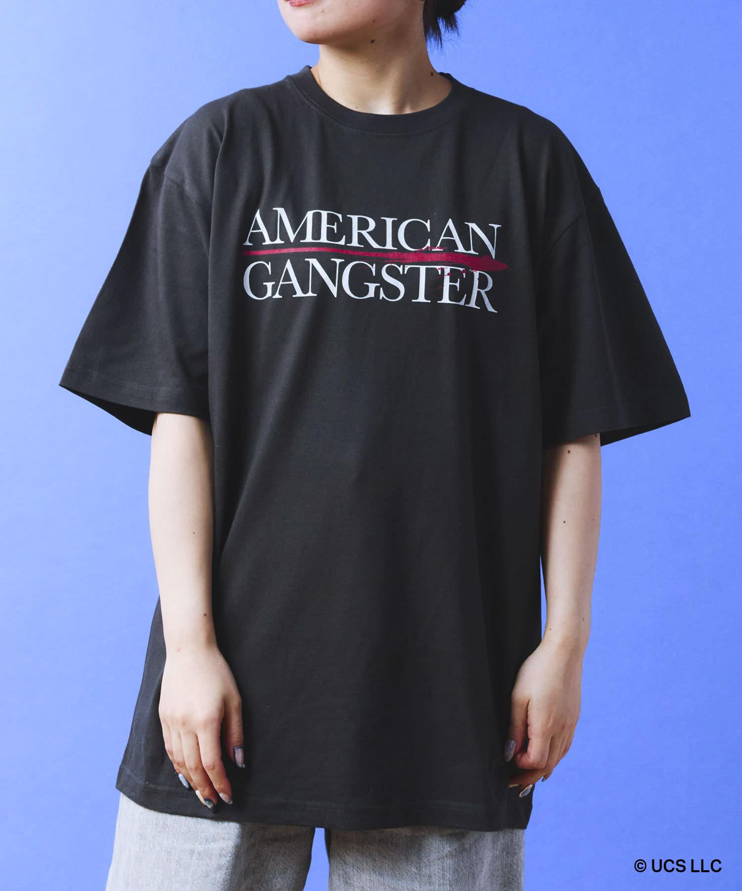 POKEUNI(ポケユニ) WEB限定Tシャツ AMERICAN GANGSTER：XXLサイズ