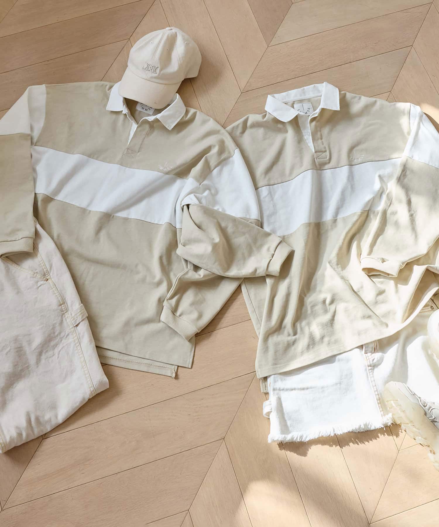 ILN様　comoli 22aw ウールラグビーシャツ　サイズ3 comoli ウールラグビーシャツ ILN様comoli 22aw ウールラグビー