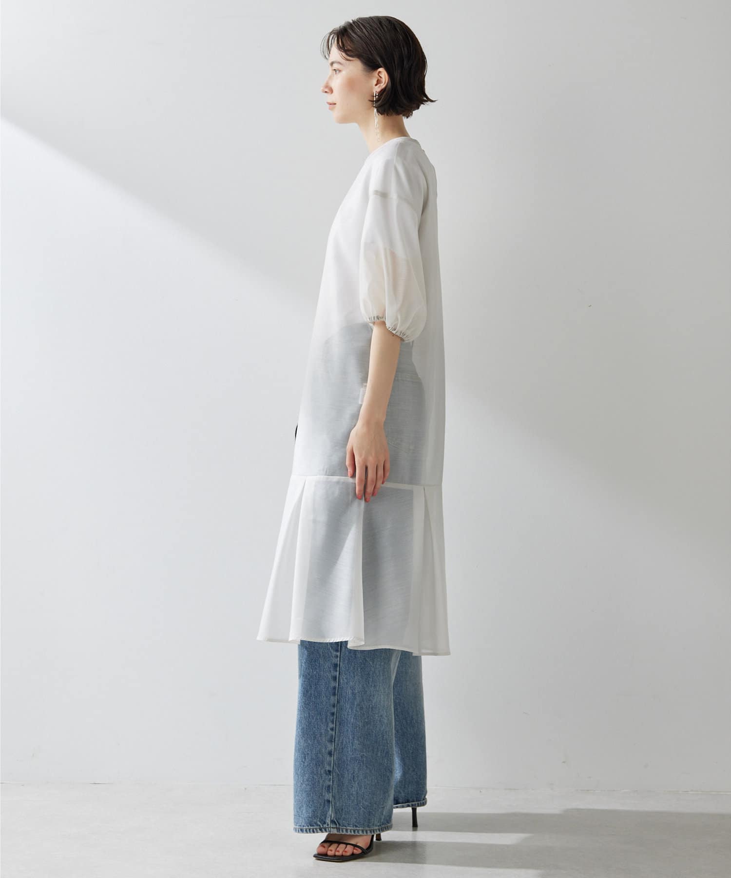 新品 定価41800円 ウィムガゼット 24ss 春夏 シアーオーガンジー