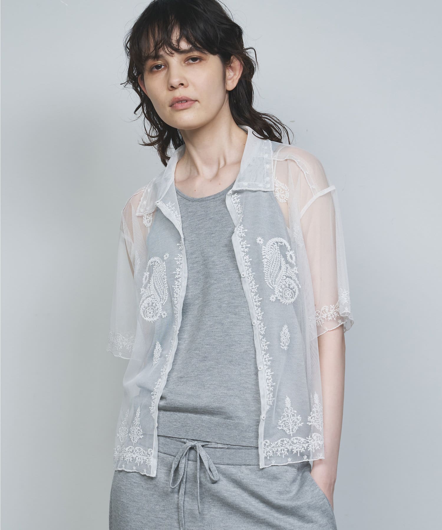 チュールエンブロイダリーブラウス | GALLARDAGALANTE(ガリャル