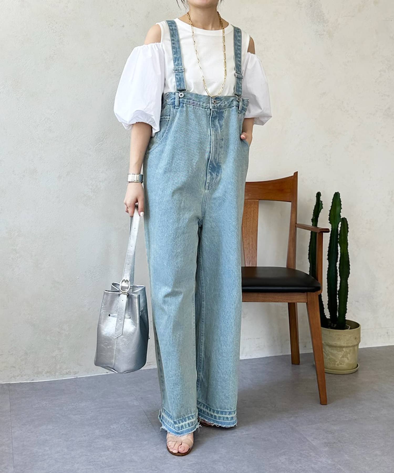 【美品】DouDou ショルダーオープン異素材プルオーバー レディース ショルダーオープン異素材プルオーバー | DOUDOU(ドゥドゥ