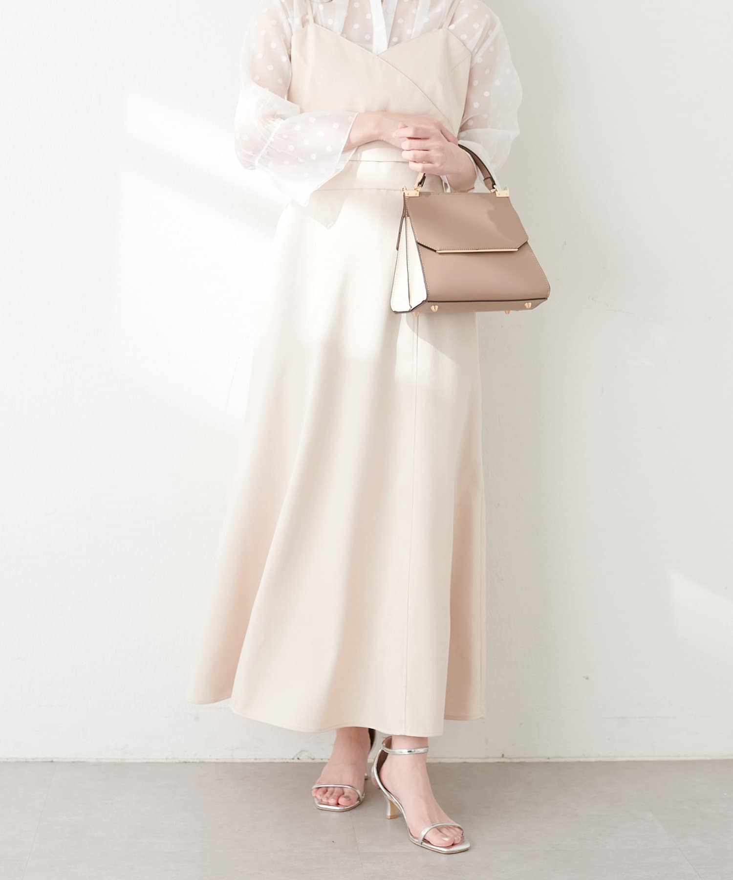 バックリボンビスチェ＆長さ変えれるスカートSET | natural couture 