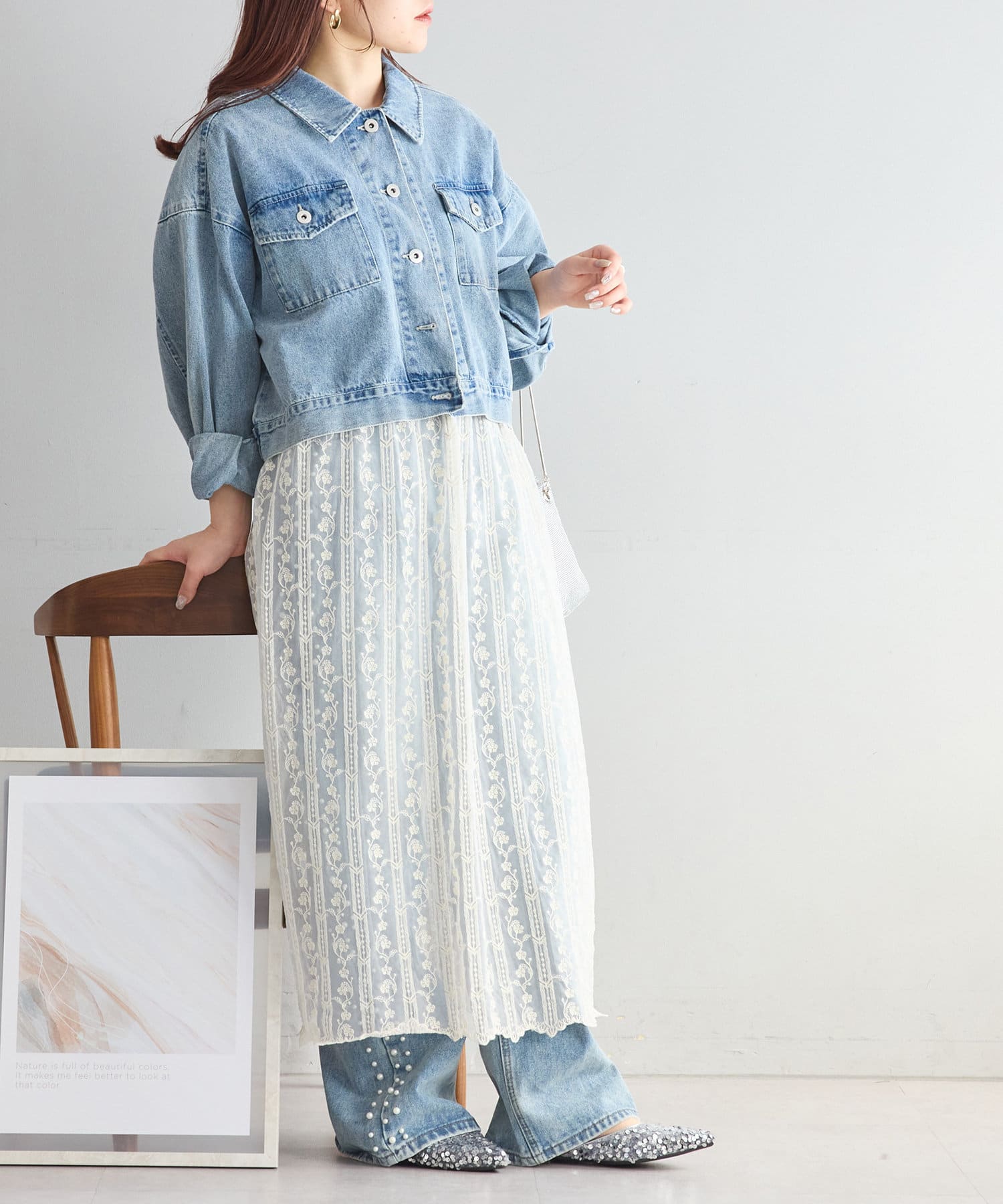 Remind me and forever(リマインドミーアンドフォーエバー) 重ね着レースワンピース