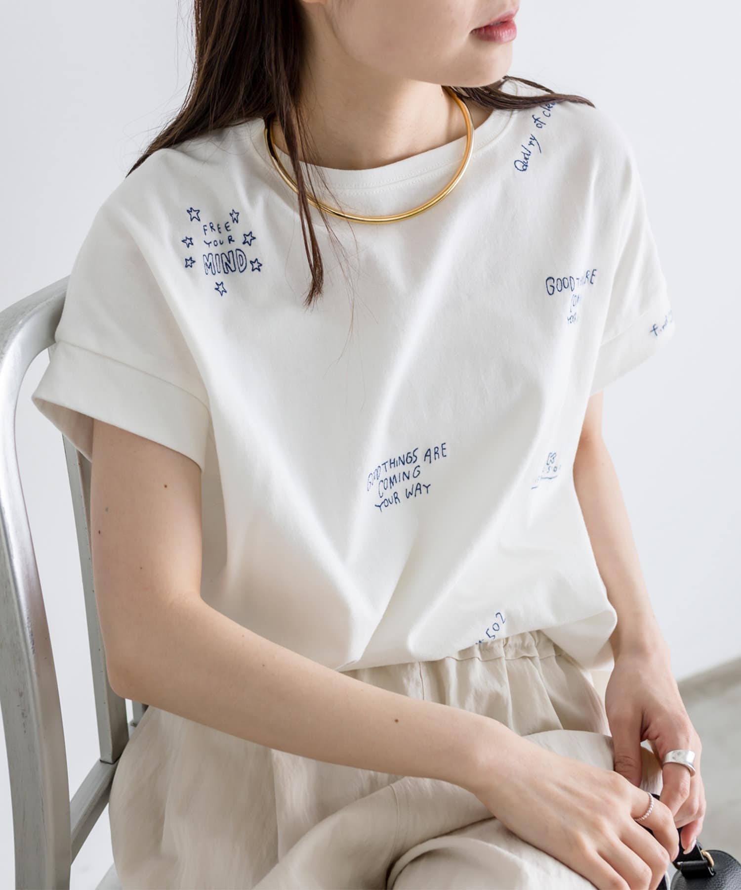 小花刺繍ブラウス（シャツ/ブラウス）｜PUAL CE CIN
