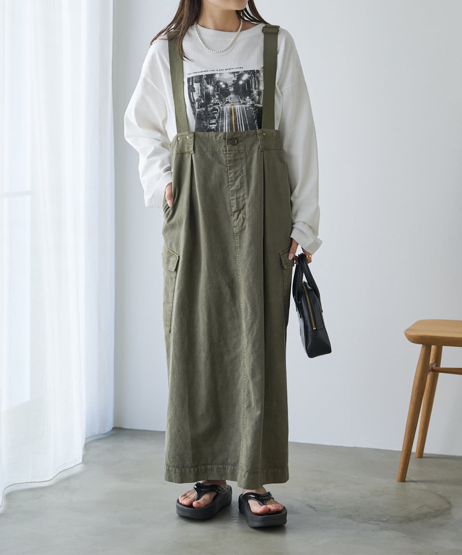 サスペンダー付きカーゴパンツ（カーゴパンツ）｜PUAL CE CIN