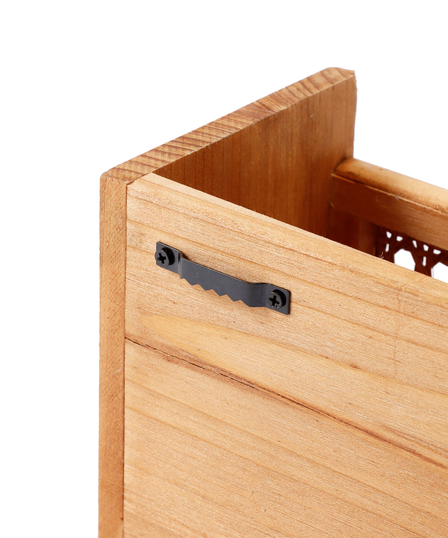 salut!(サリュ) ラタン編みウォールシェルフ／マクラメとラタン