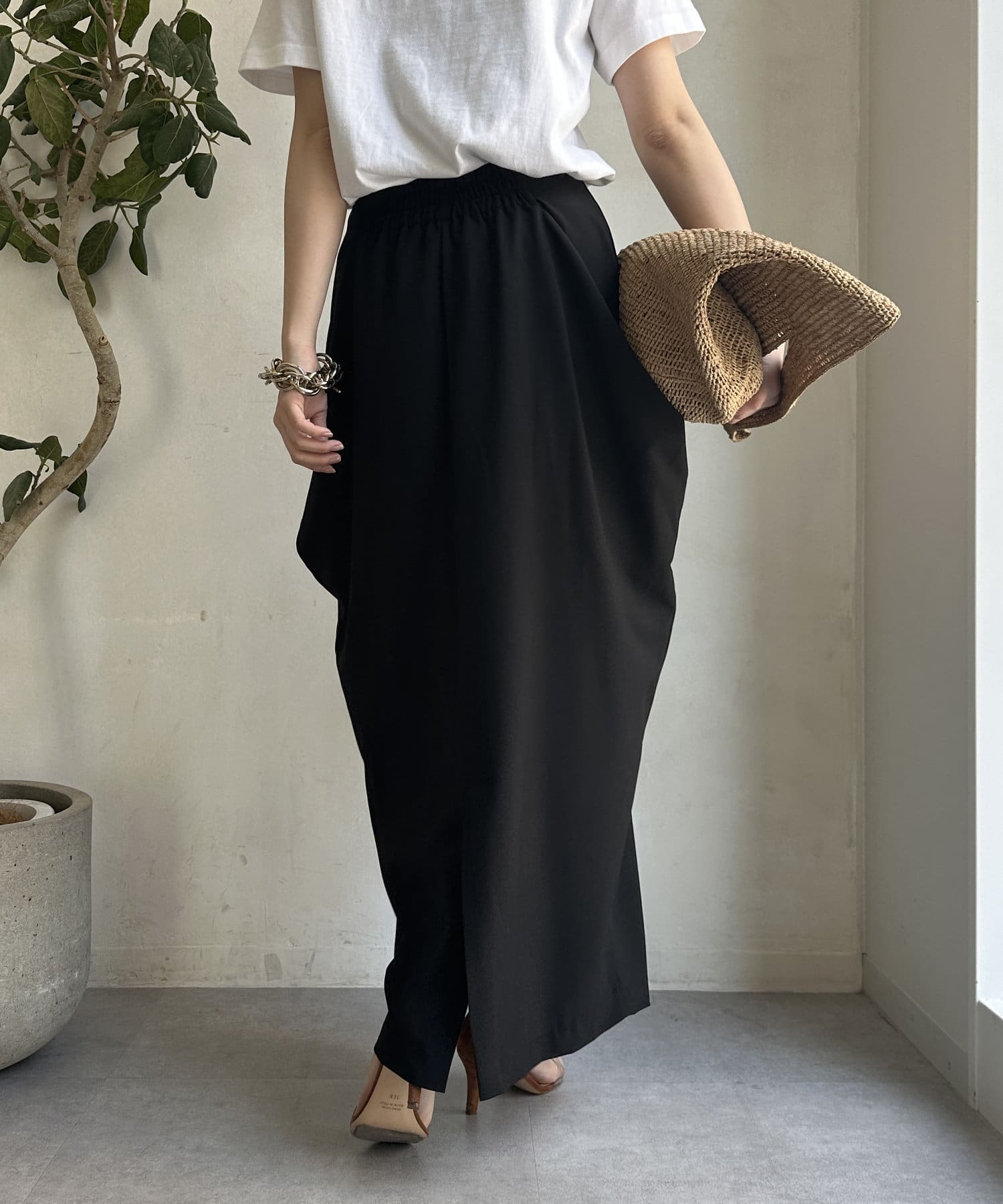 DOUDOU(ドゥドゥ) 【AgAwd/アガウド】【WEB限定】ドレープスカート