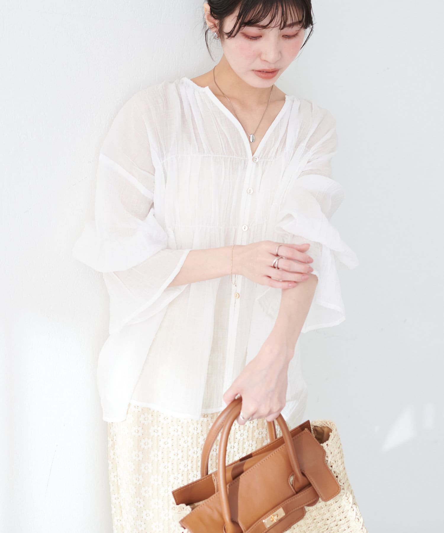 popupshop】ドットサイドギャザーブラウス【会場お渡し】 | 3