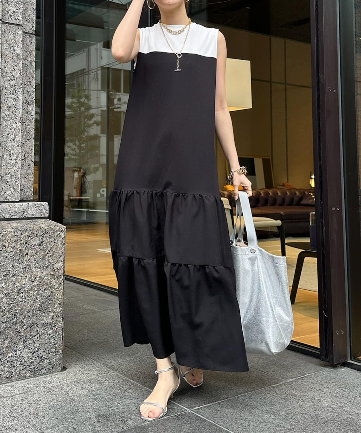 WEB限定】ビスチェ風ティアードワンピース | DOUDOU(ドゥドゥ