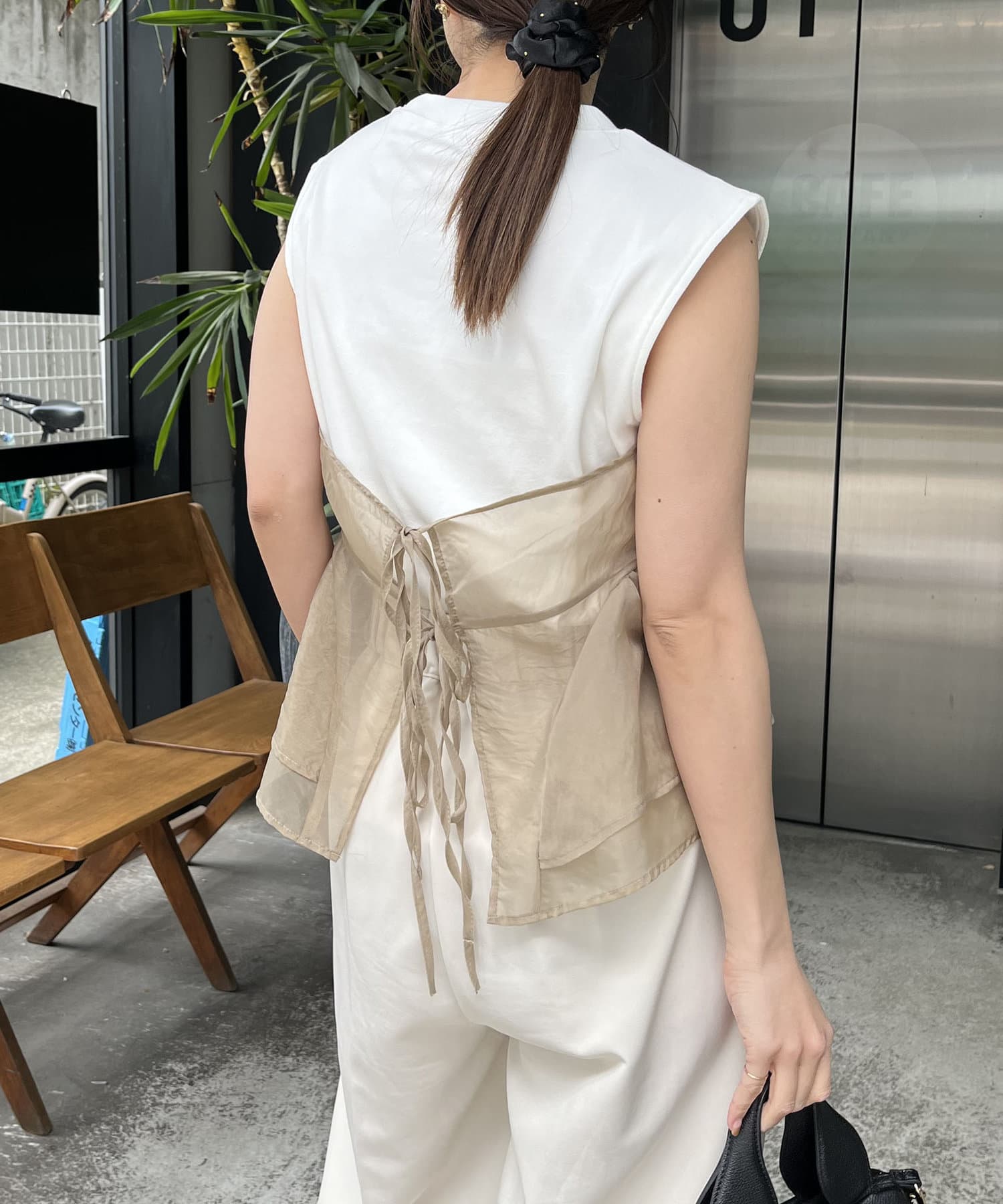 CAPRICIEUX LE'MAGE オーガンジービスチェTシャツ - メルカリ