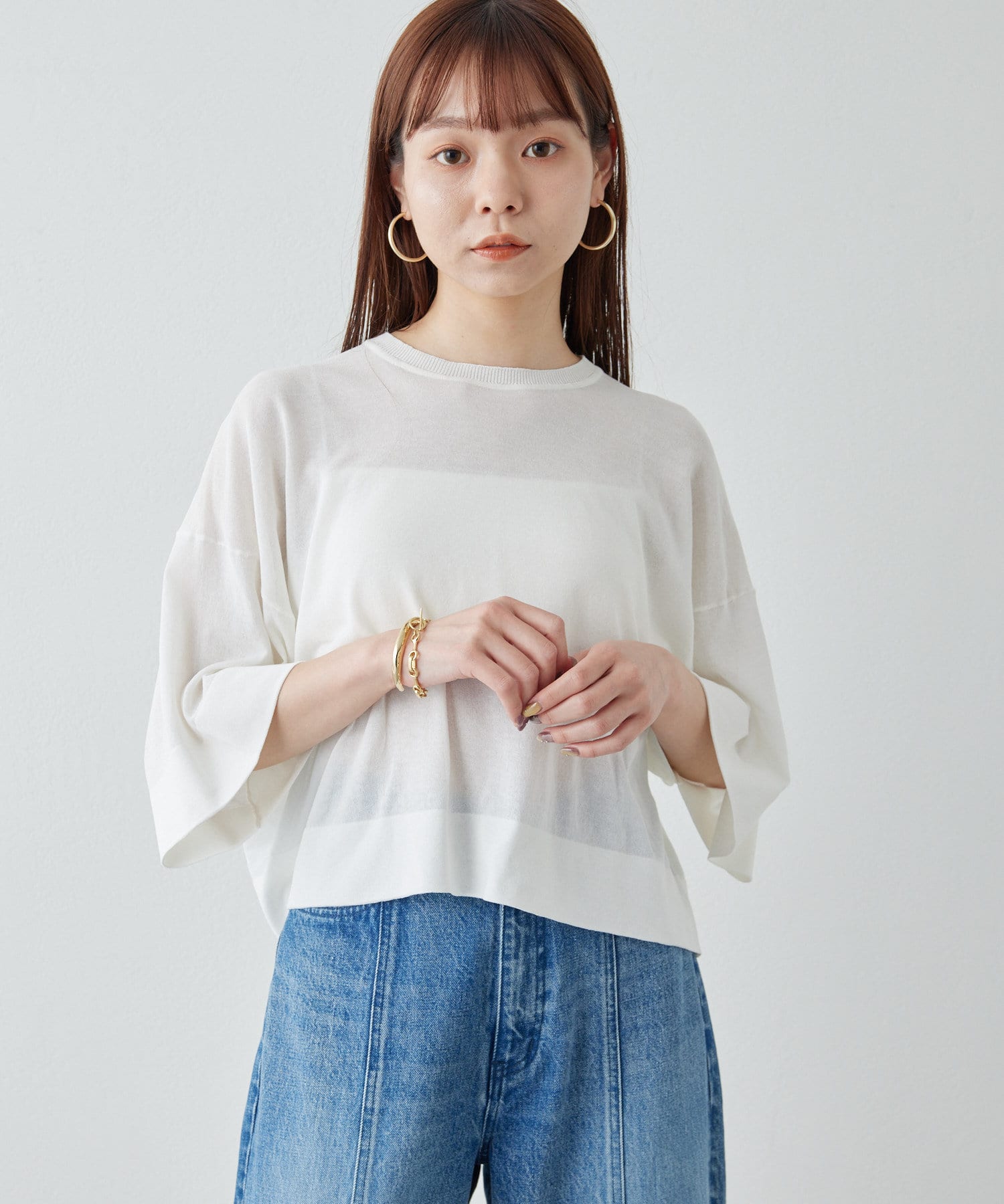 ドローイングナンバーズ　シルクフレンチTee シルクTee | Drawing Numbers(ドローイングナンバーズ