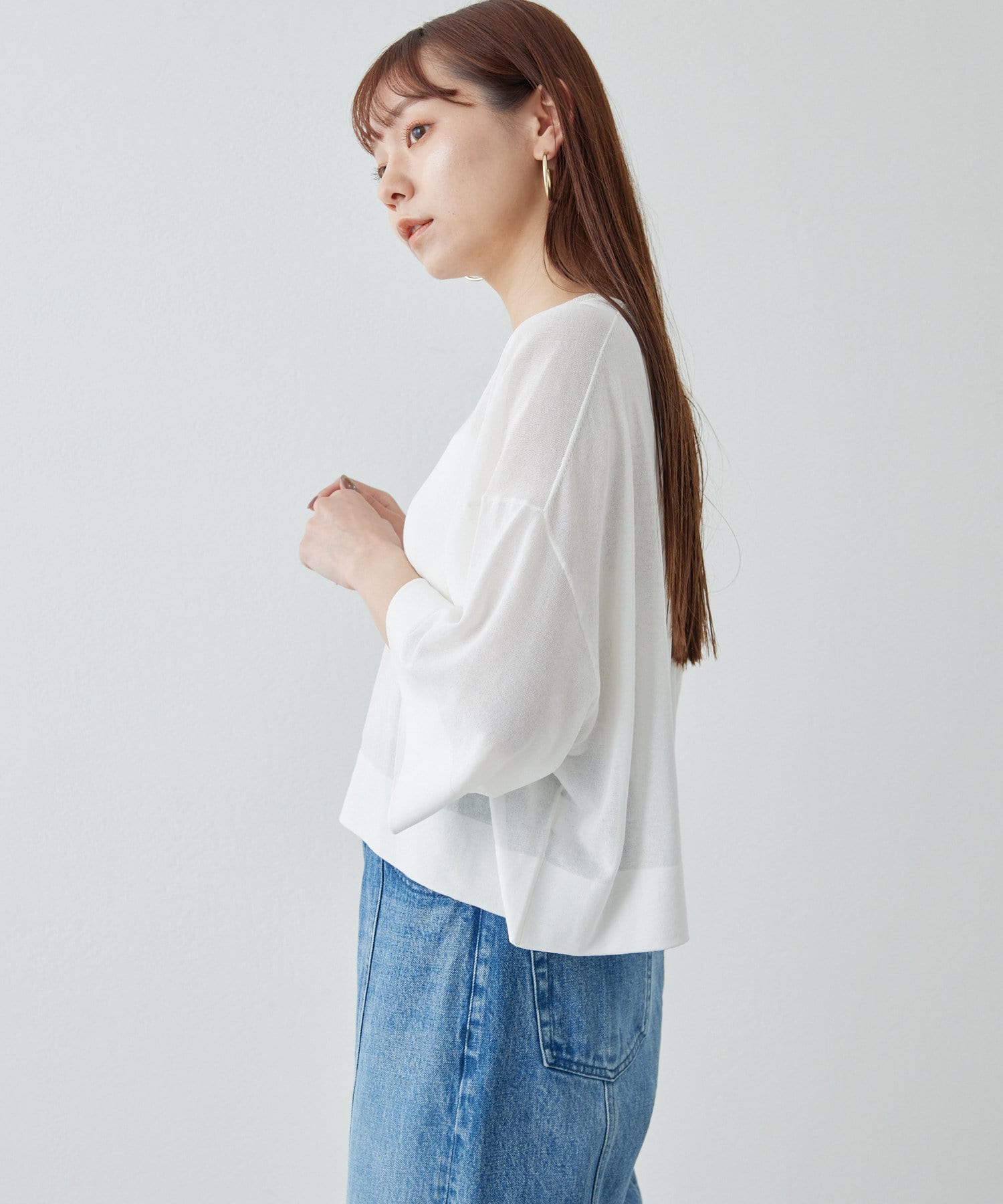 クロップドハーフニットTシャツ | Drawing Numbers(ドローイング