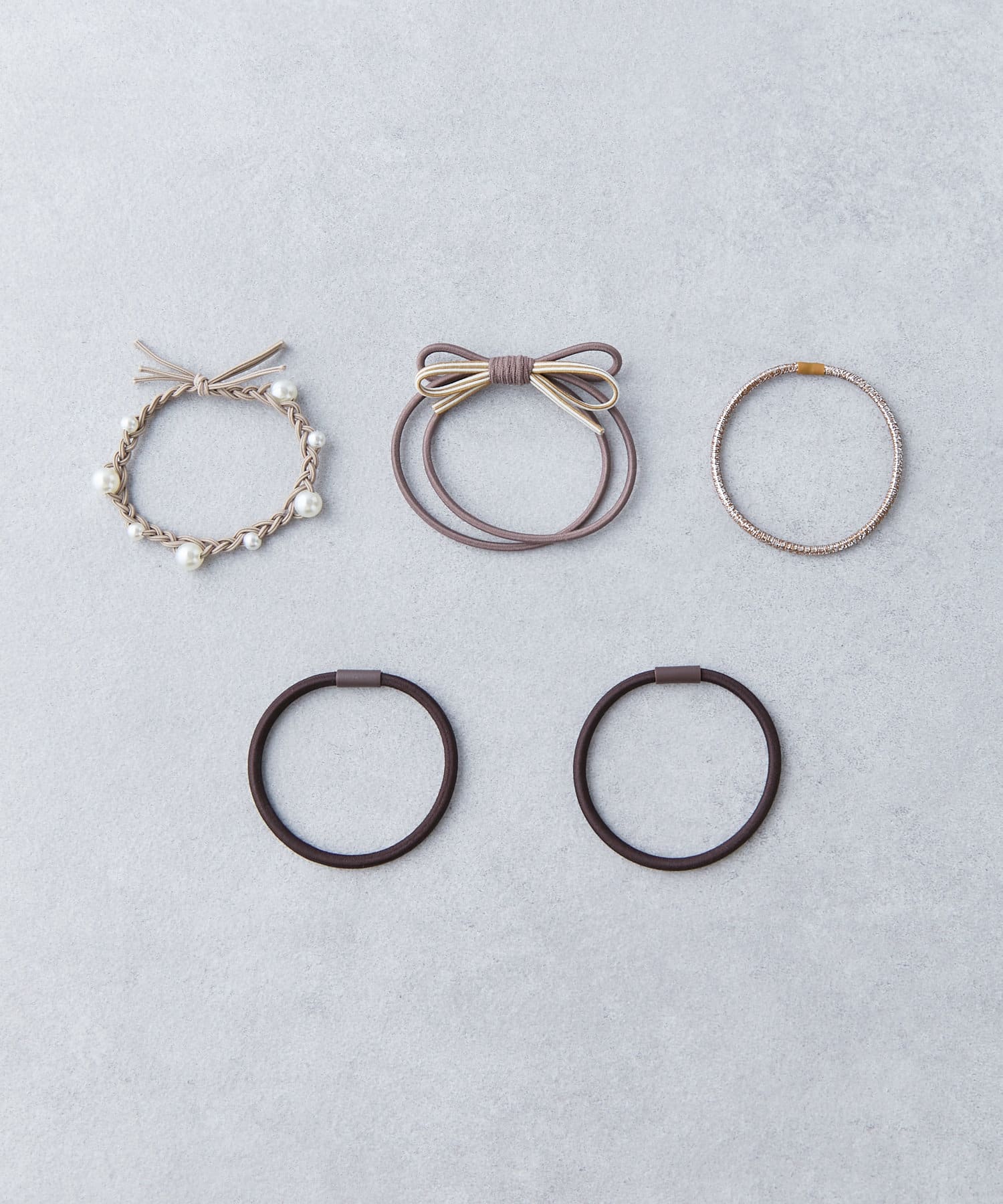 Lattice(ラティス) パールヘアゴムセット(5P)