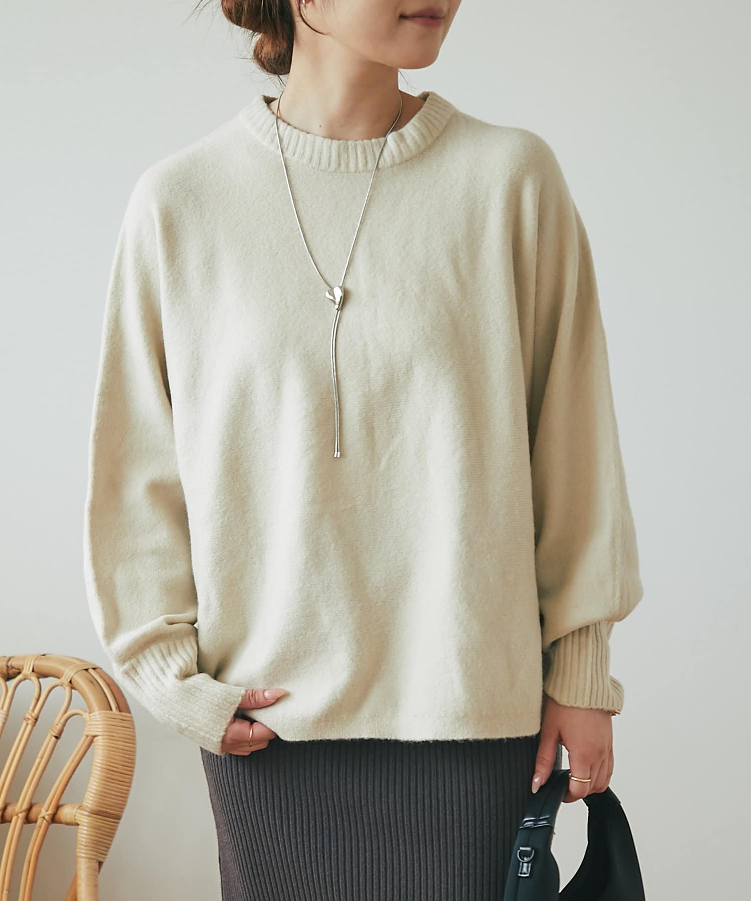セール】 ストレッチダンボール クルーネックプルオーバー