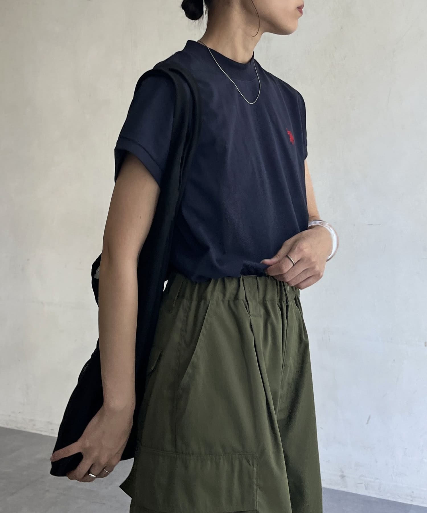 CPCM(シーピーシーエム) 【U.S. POLO ASSN.】モックネックTシャツ