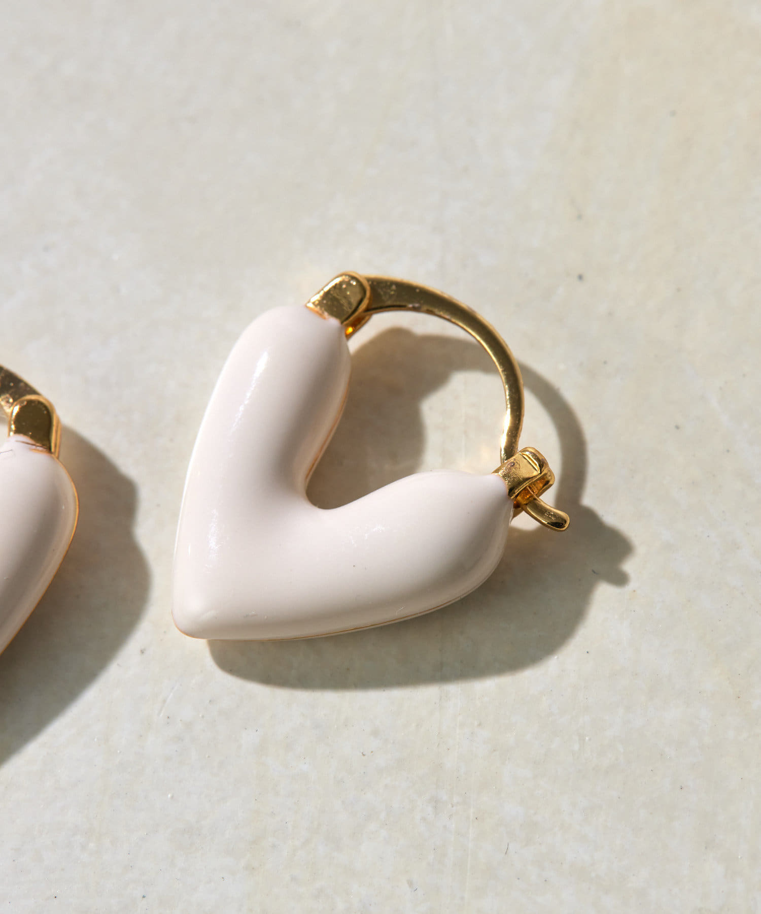 シルバーポスト》グロッシーハートピアス | ear PAPILLONNER
