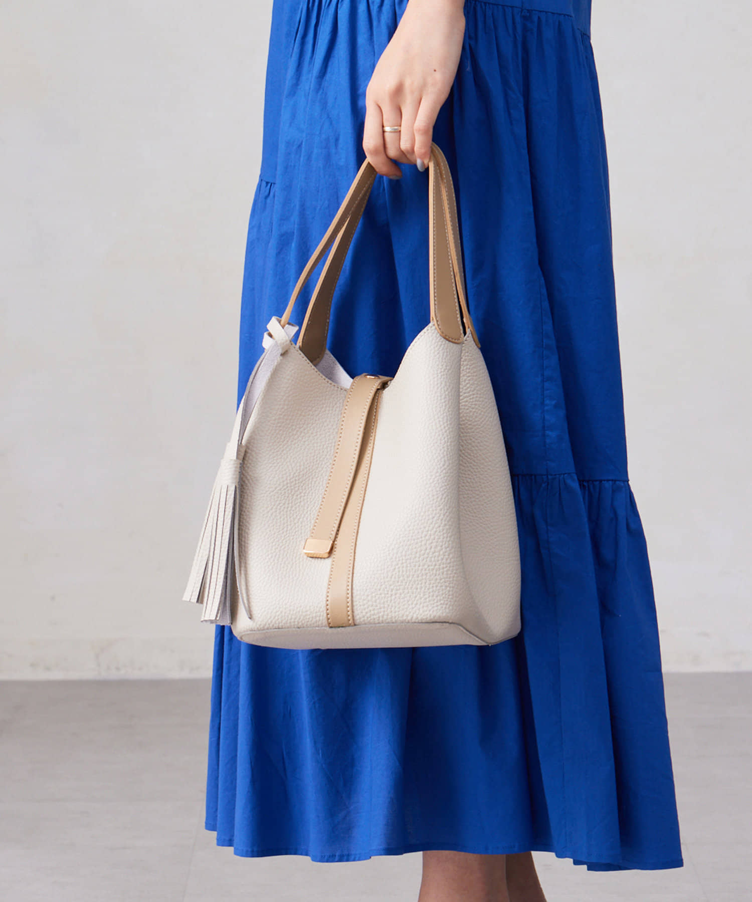 タッセル付バケツ型トートBAG | Chez toi(シェトワ)レディース