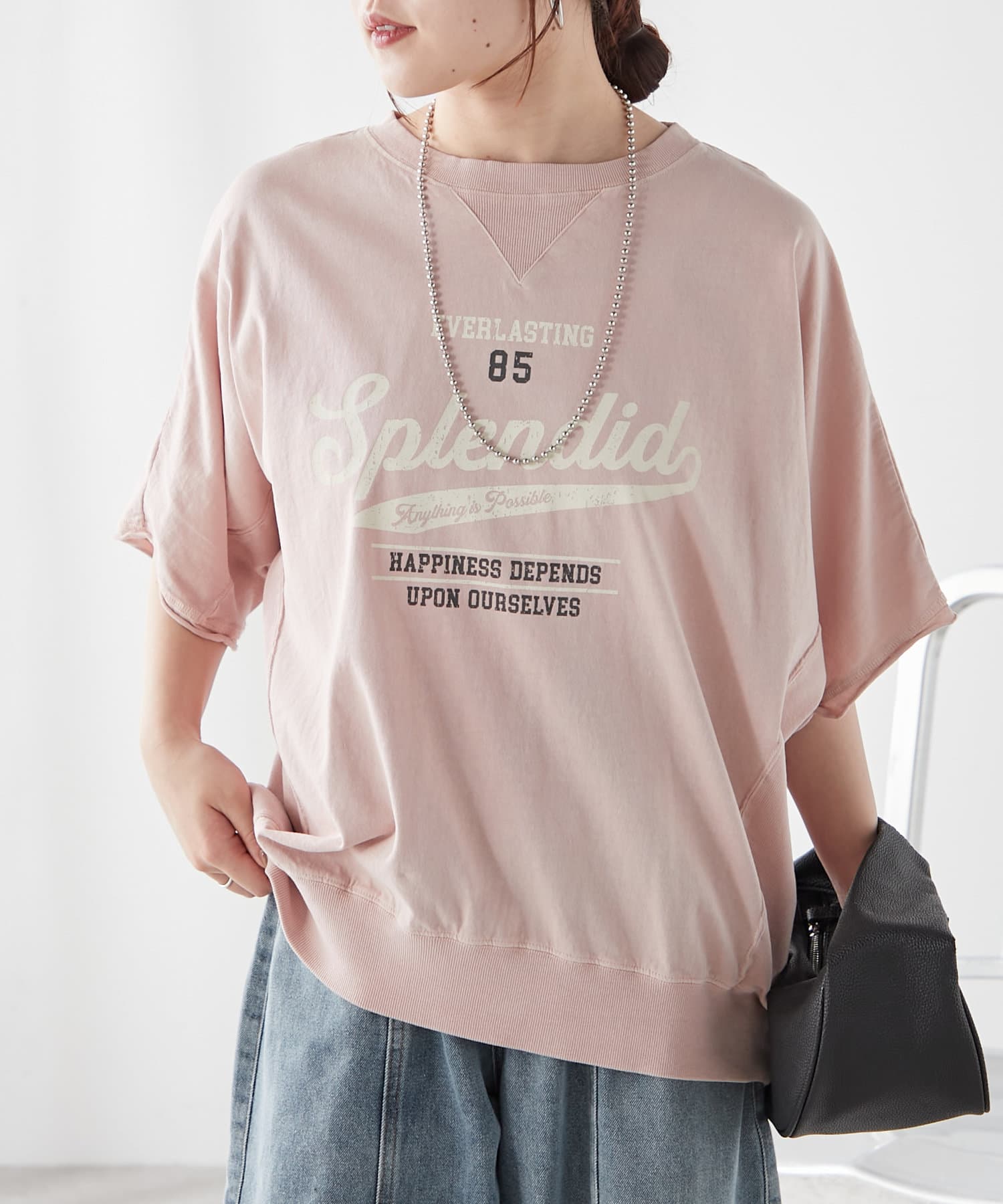 Remind me and forever(リマインドミーアンドフォーエバー) ピグメント加工Tシャツ